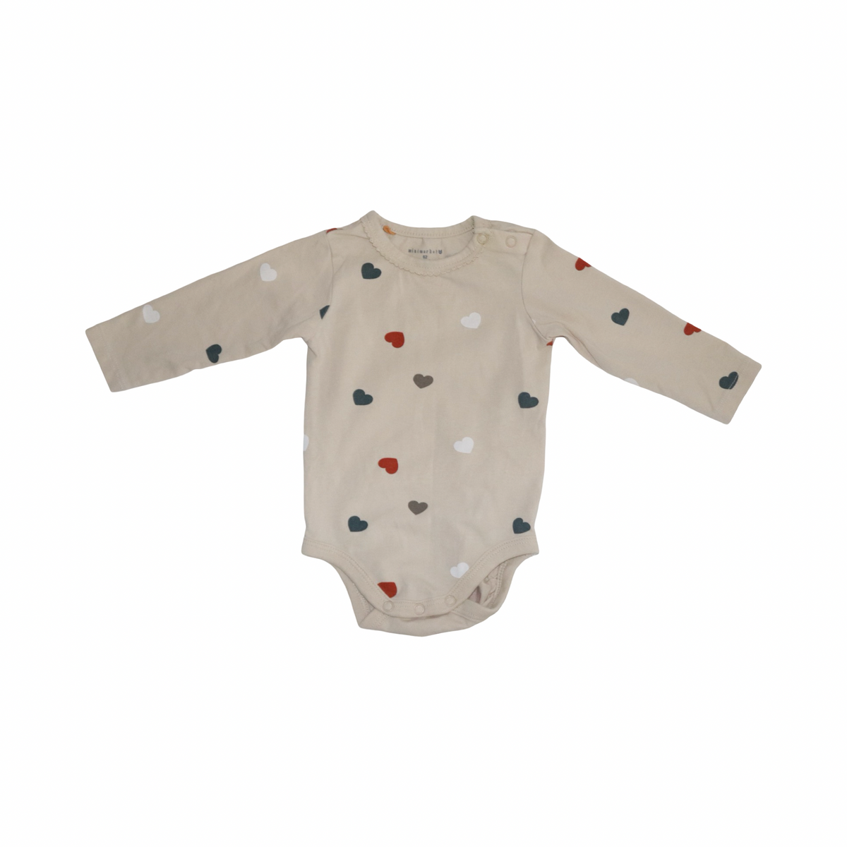 Långärmad Body från minimarket - Storlek 62 - Beige (Multi)