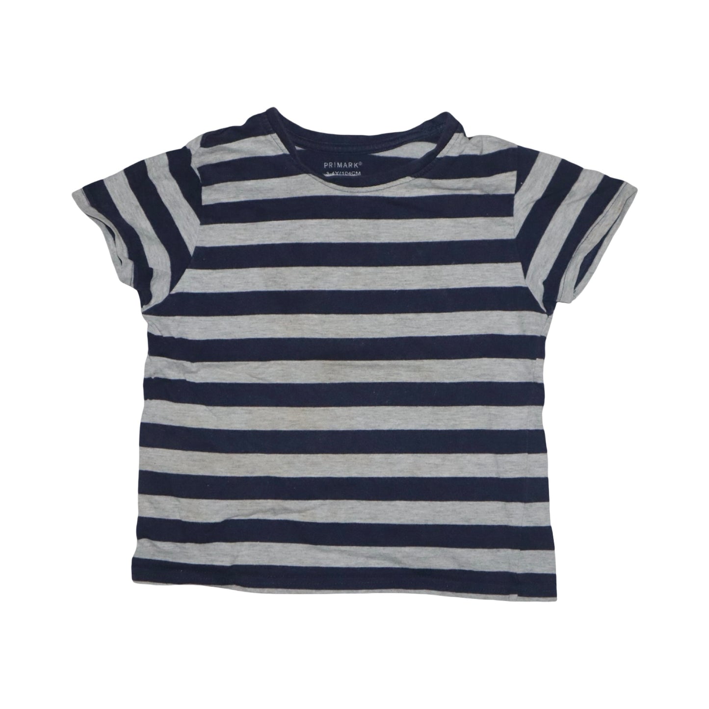 Kortärmad T-shirt från PRIMARK - Storlek 104 - Mörkblå & Grå