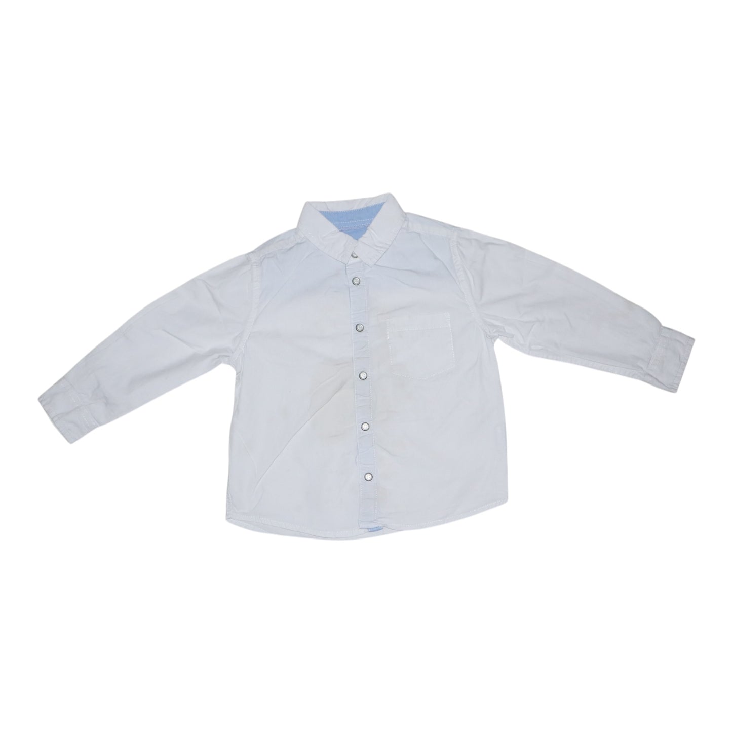 Långärmad Skjorta från MAX & MIA - Storlek 104 - Vit