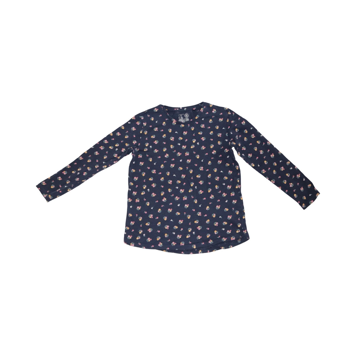 Långärmad T-shirt från LINDEX - Storlek 128 - Marinblå (Multi)
