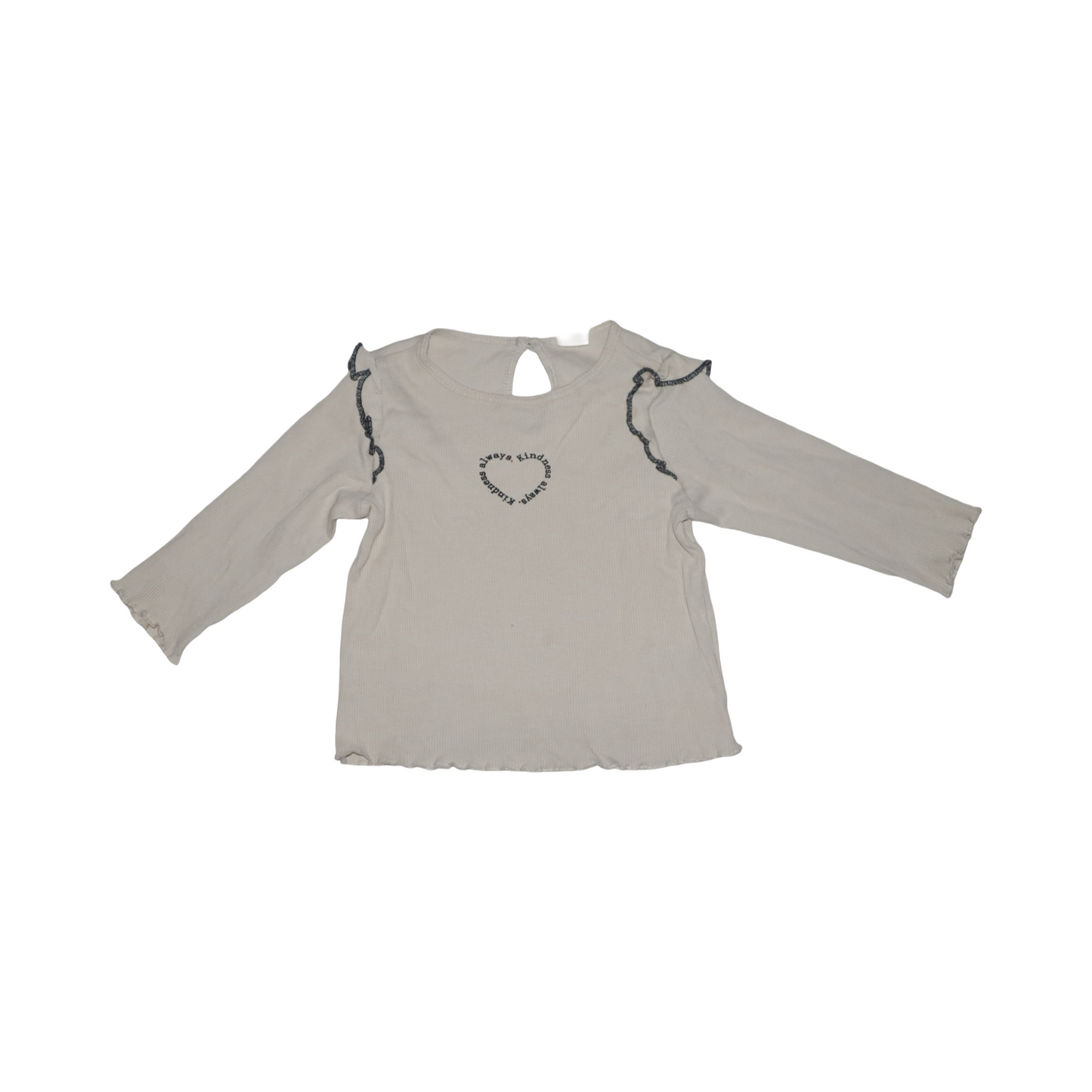 Långärmad Blus från H&M - Storlek 80 - Beige
