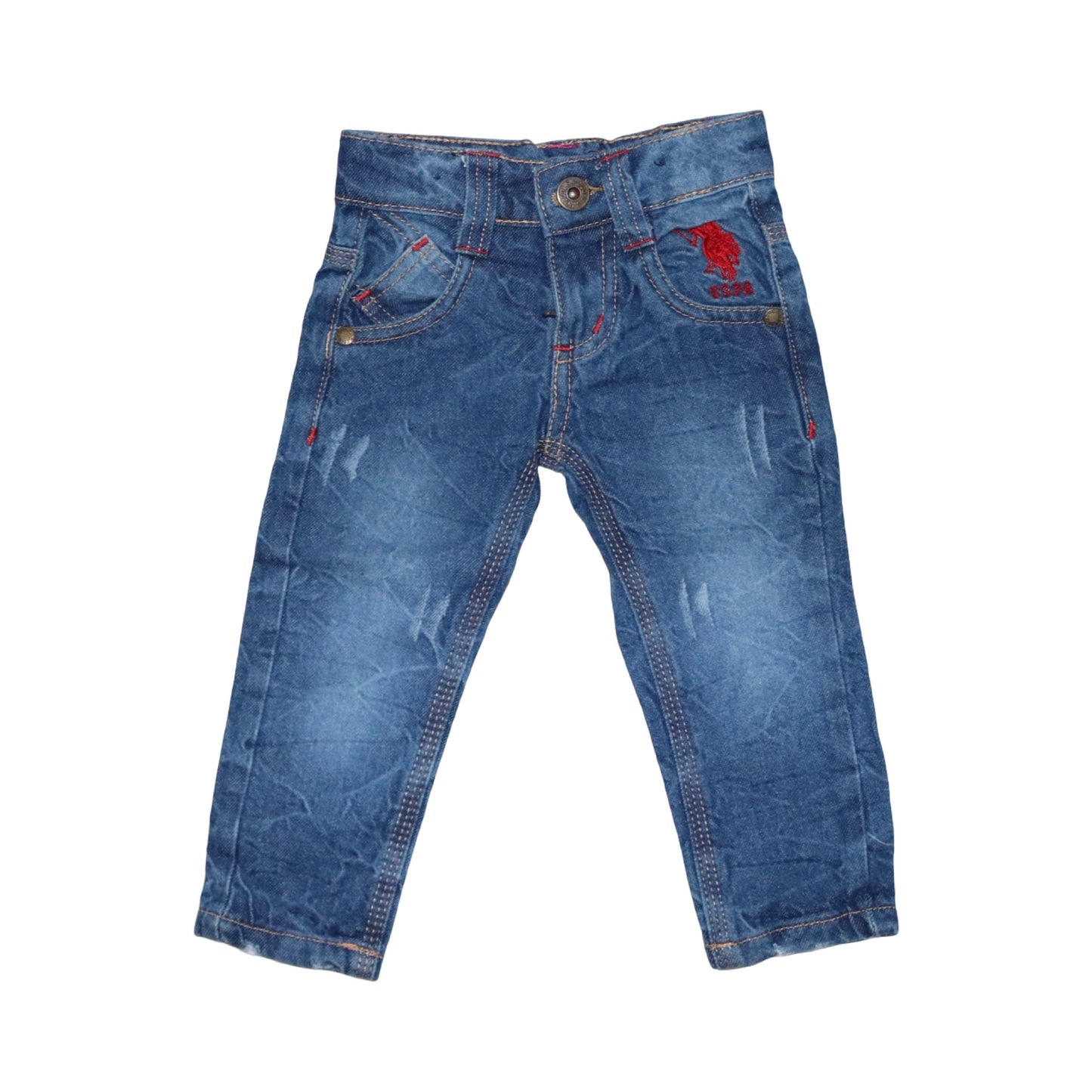 Jeans Byxor från U.S. POLO ASSN - Storlek 92 - Blå
