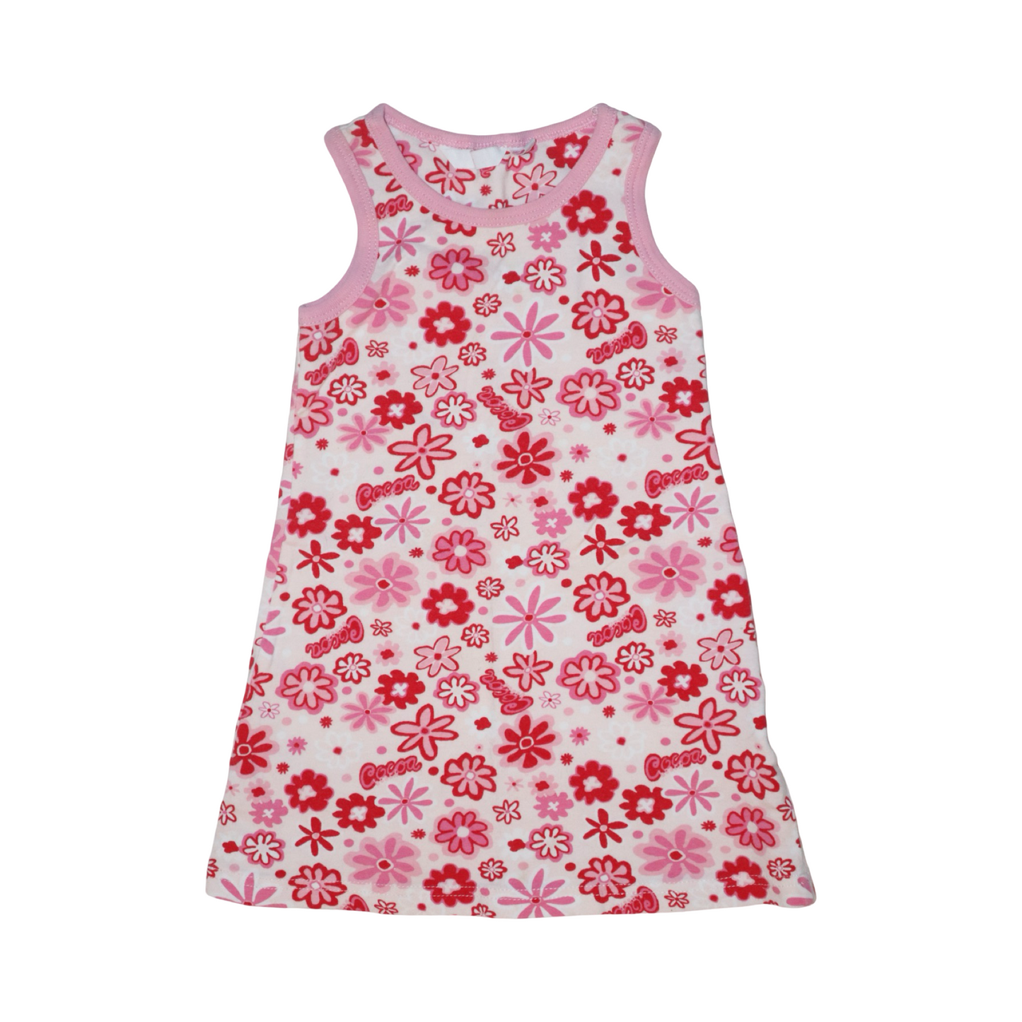 Kortärmad Klänning från ÅHLÉNS - Storlek 86/92 - Röd & Vit