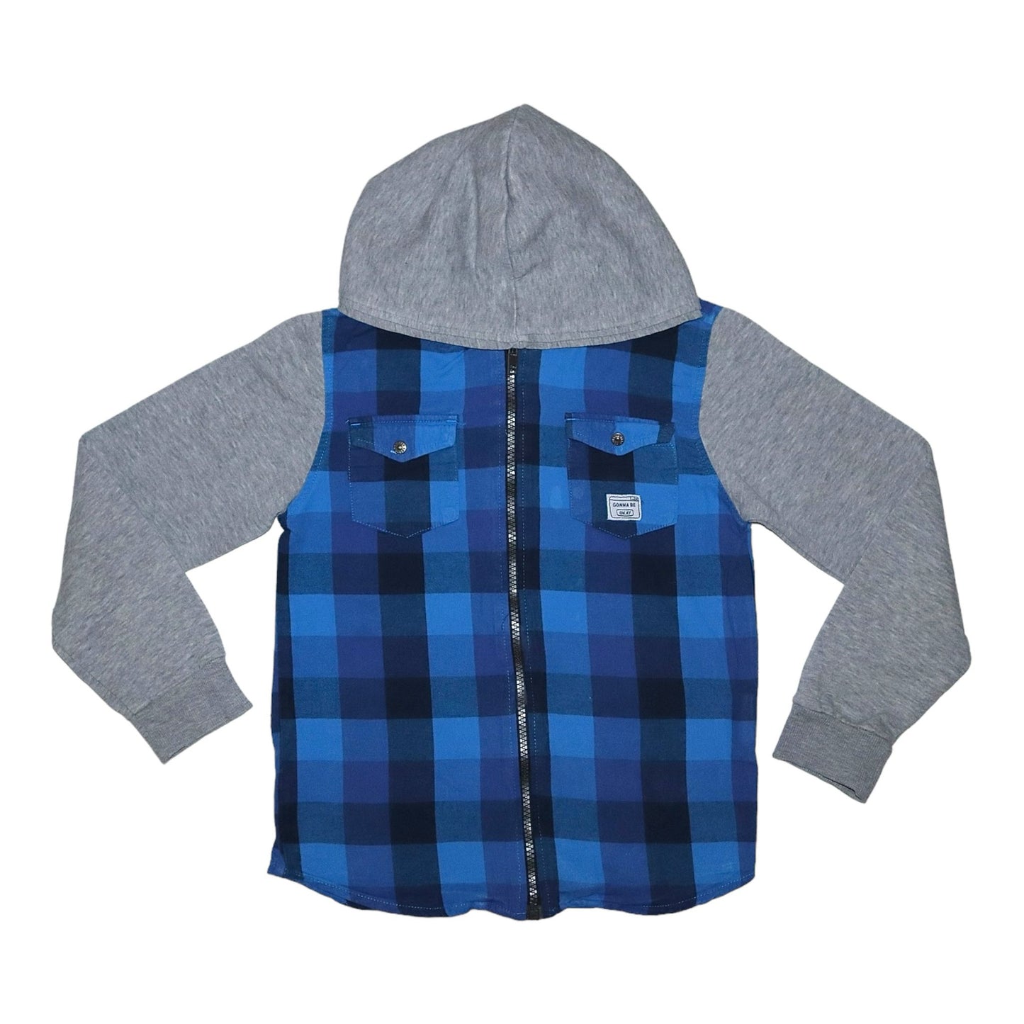 Tröja med Luva från OVS - Storlek 128 - Blå & Grå