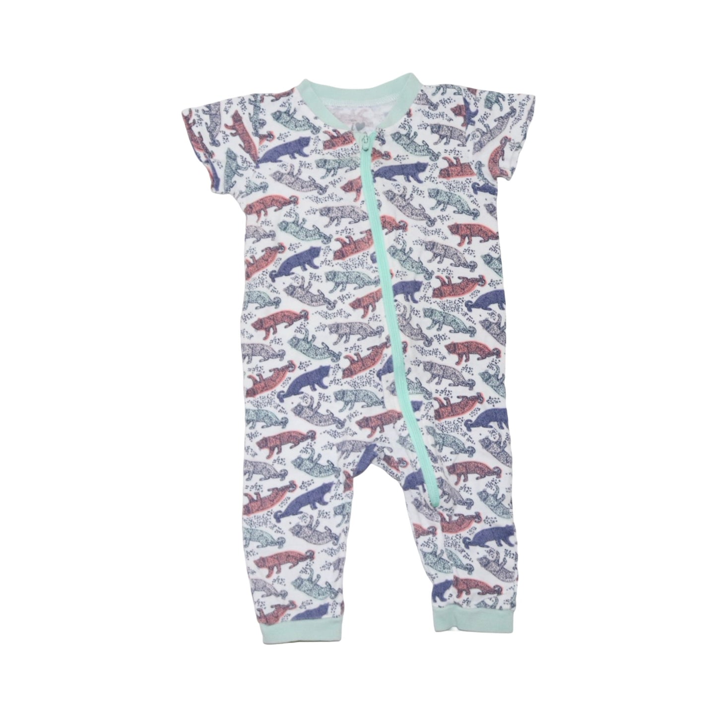 Kortärmad Pyjamas från ICA eco - Storlek 68 - Benvit (Multi)
