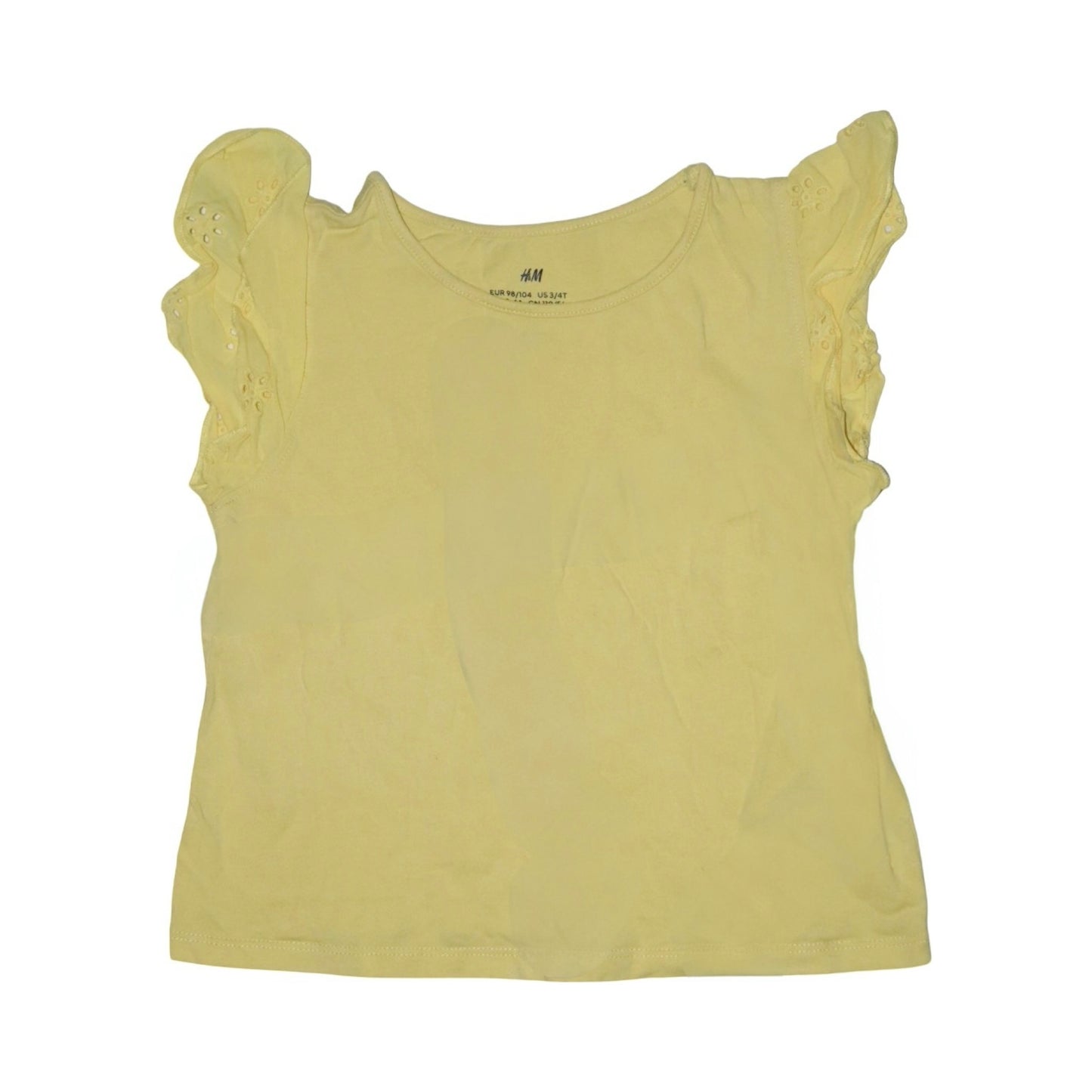 Kortärmad Blus från H&M - Storlek 98/104 - Gul