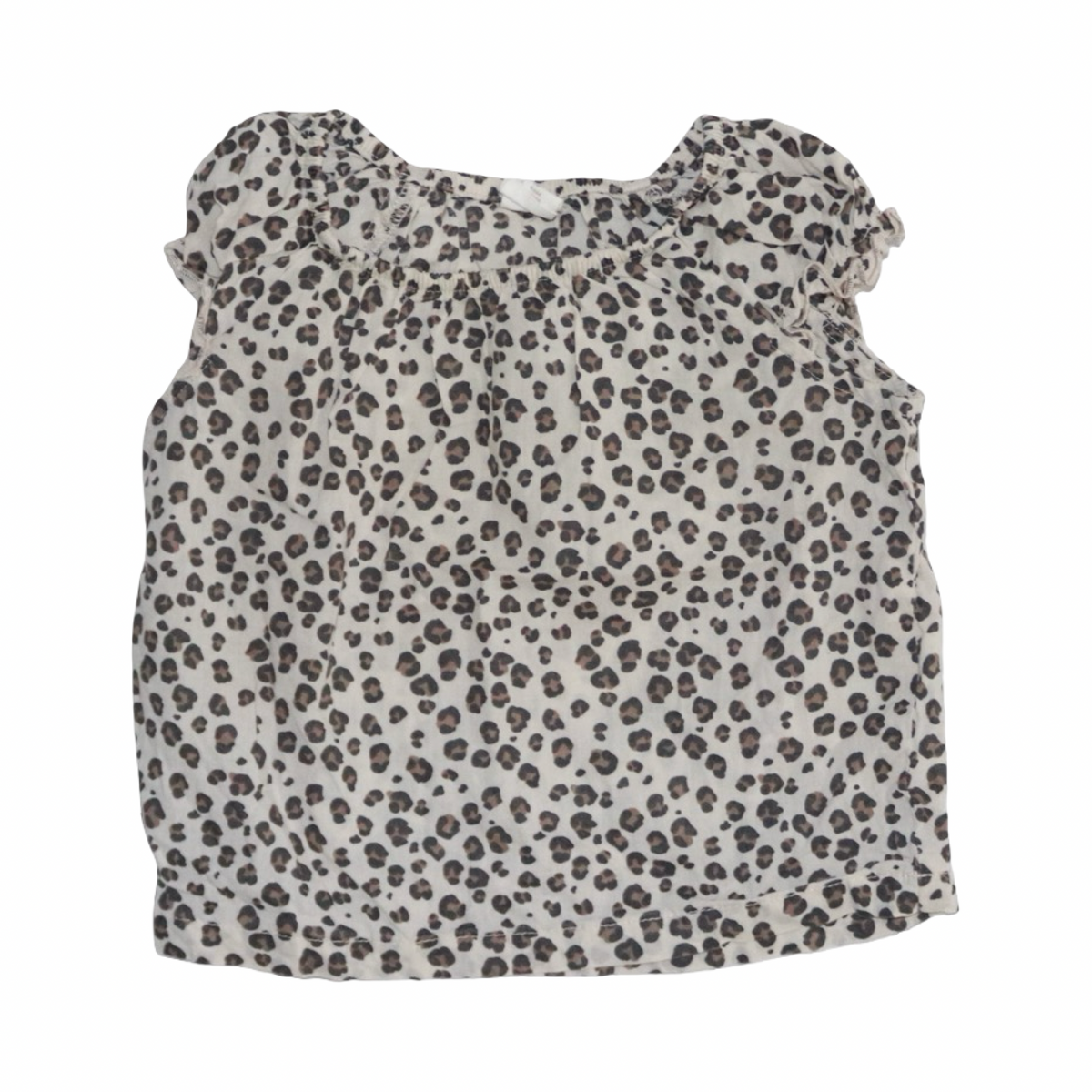 Kortärmad Blus från H&M - Storlek 68 - Beige & Brun