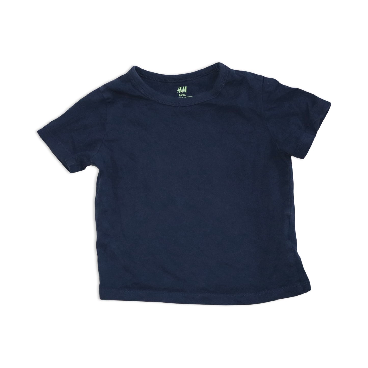 Kortärmad T-shirt från H&M - Storlek 92 - Marinblå
