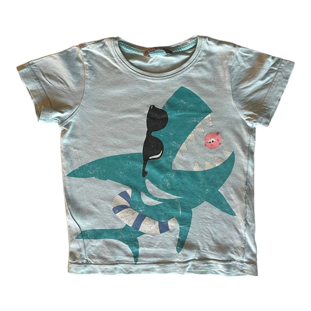 T-shirt från LINDEX - Storlek 92 - Ljusblå