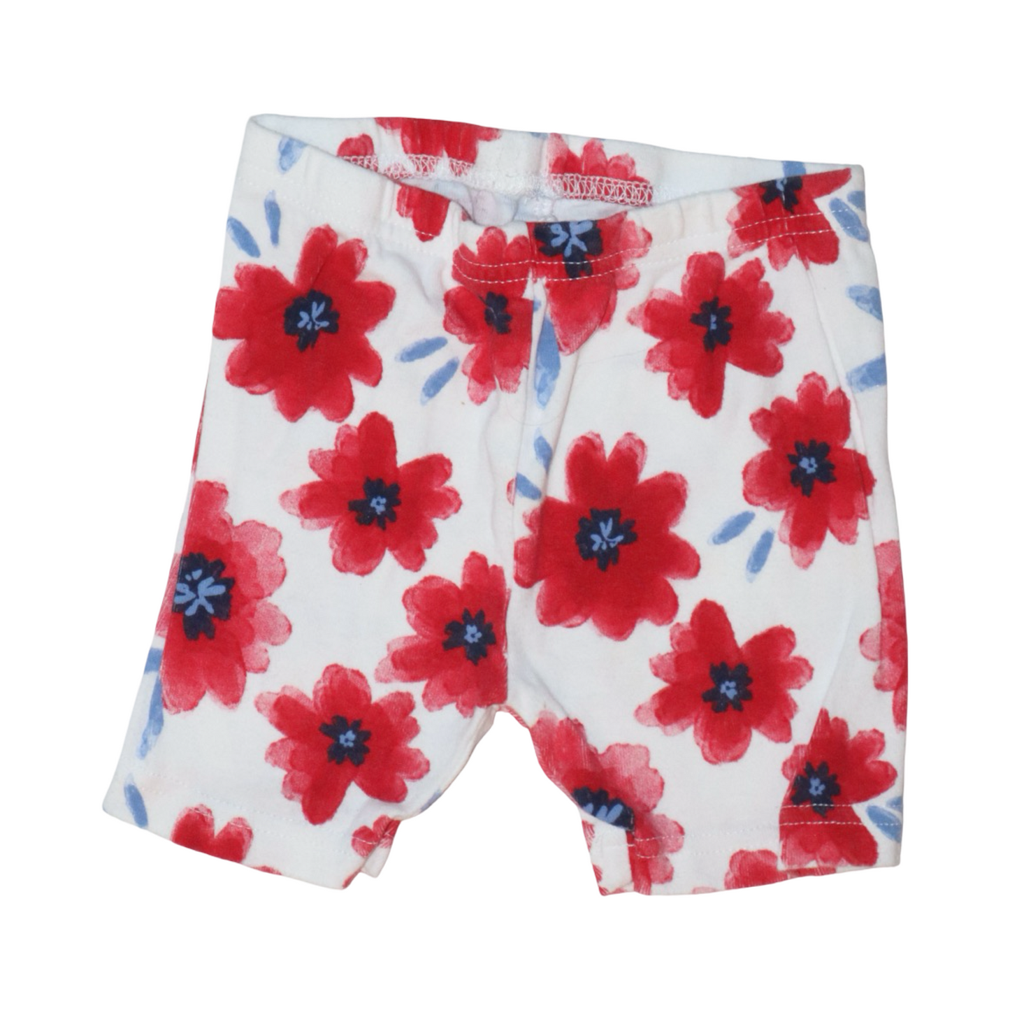 Linne & Shorts Matchande Set från Carter's - Storlek 92 - Vit & Röd (Multi)