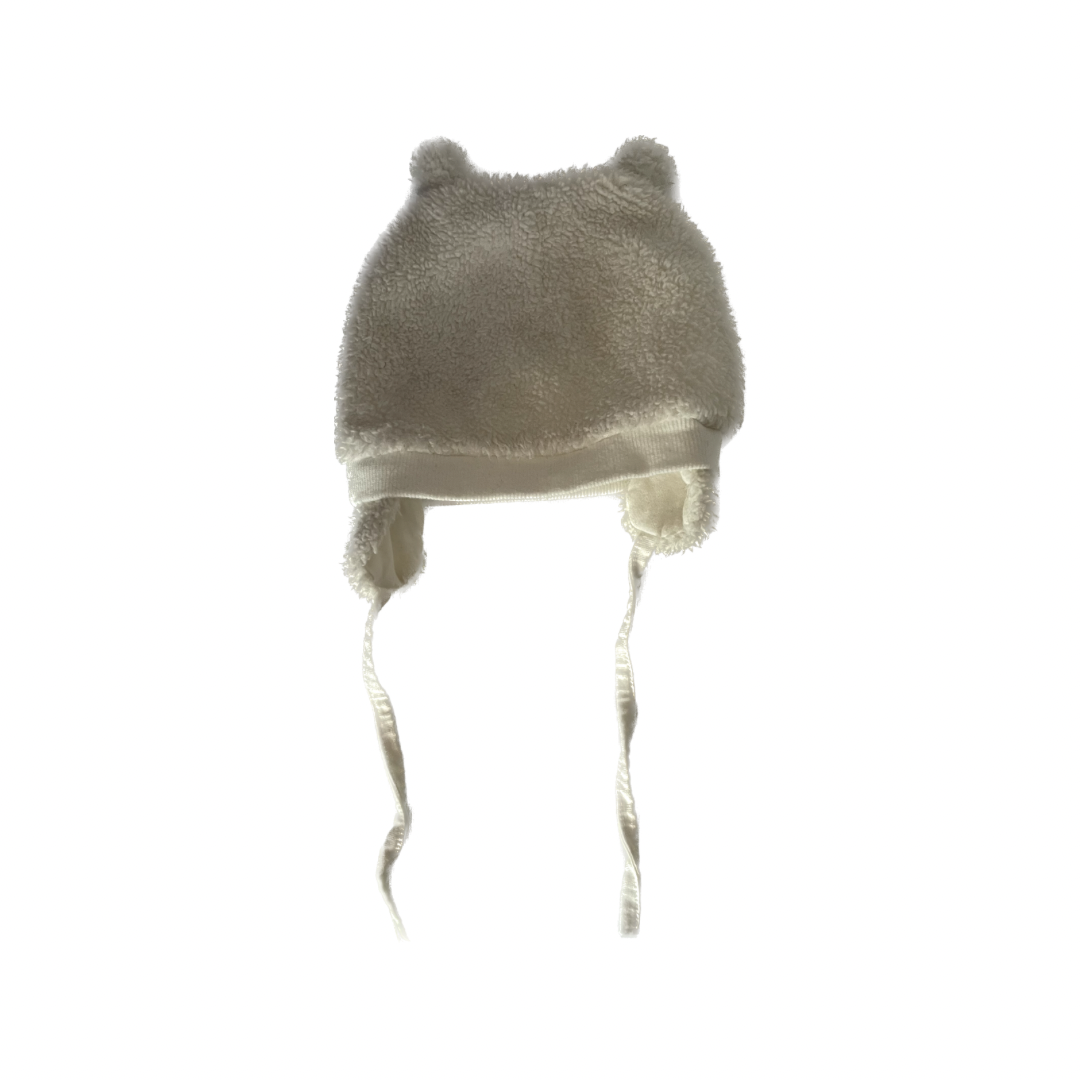Vinter Mössa - Storlek 62/68 (3-6mån) - Benvit