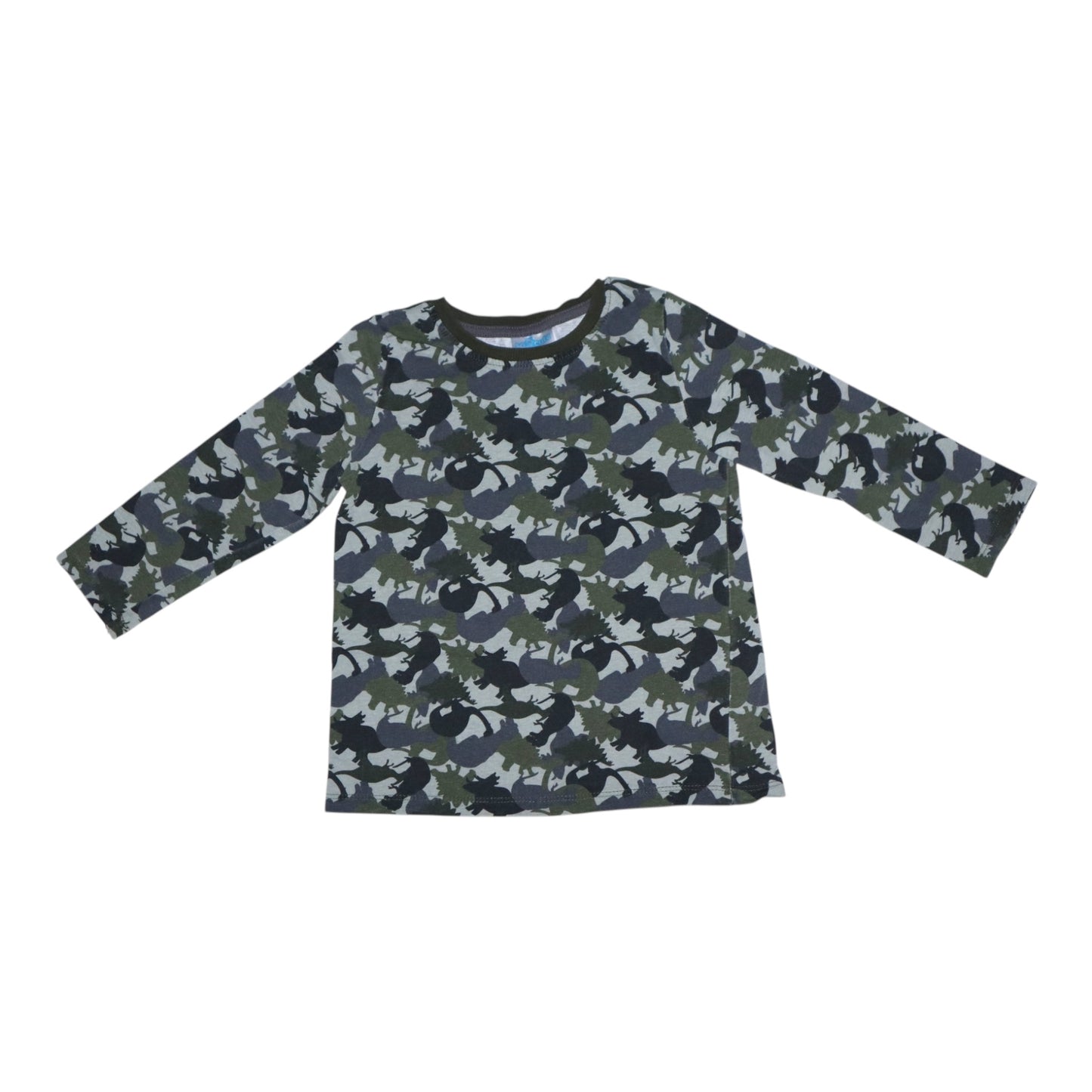 Långärmad T-shirt från SO cute - Storlek 98 - Mörkgrön