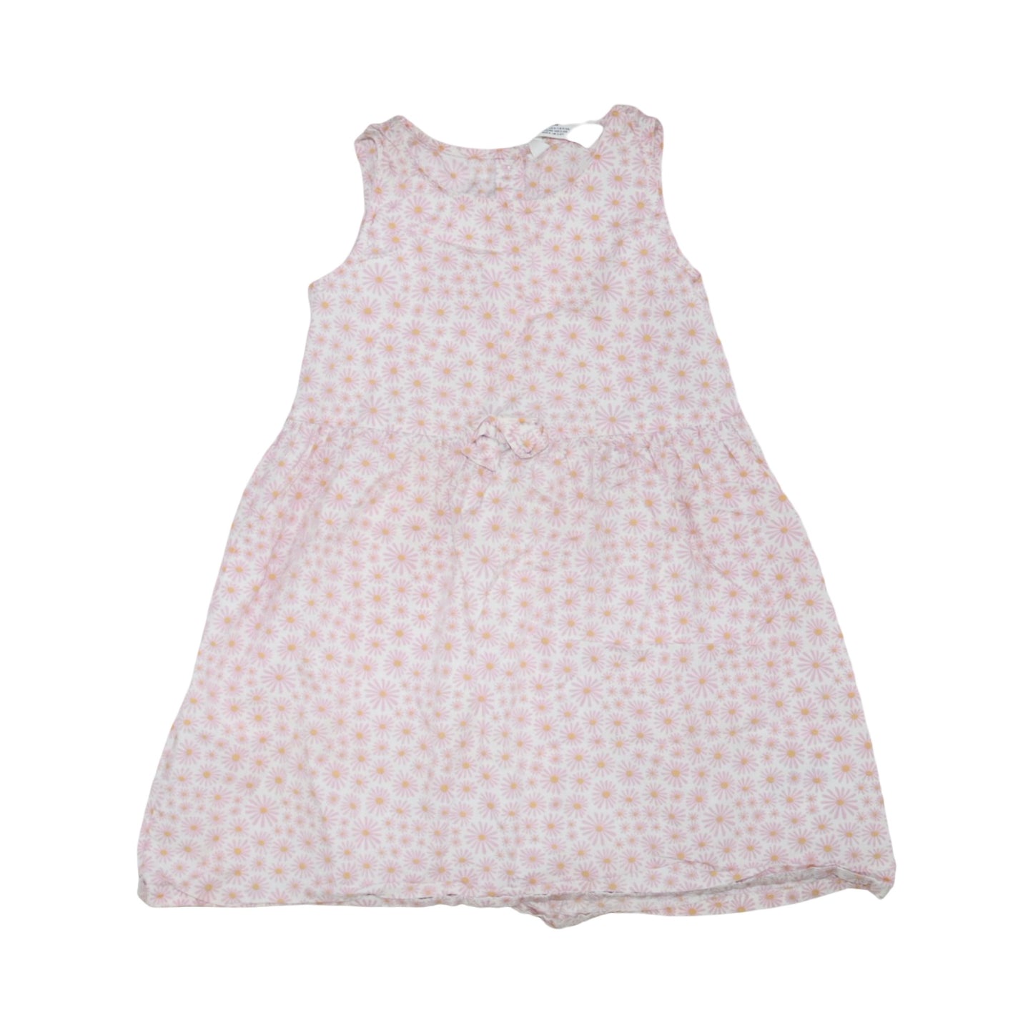 Linne Klänning från H&M - Storlek 116 - Ljusrosa (Multi)