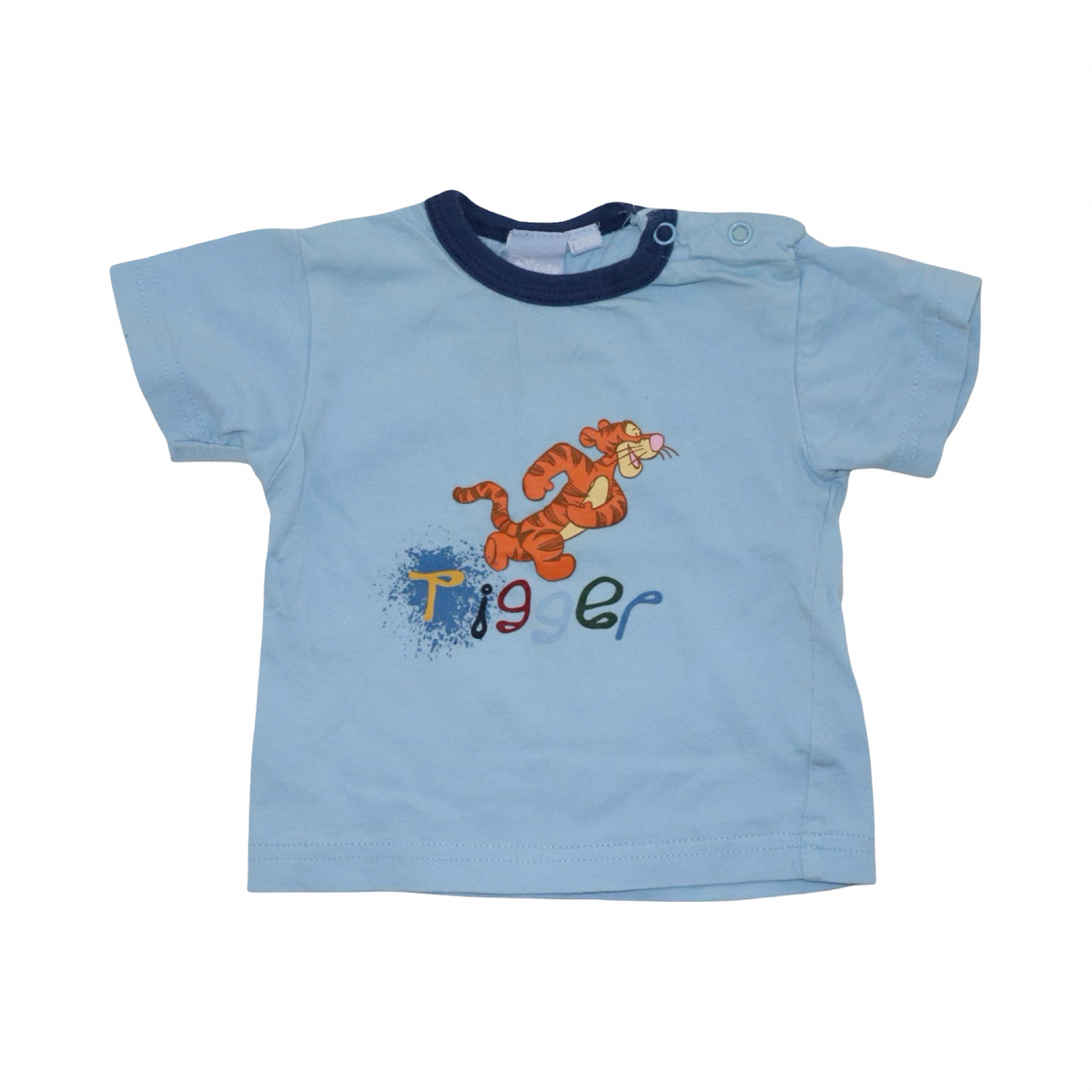 Kortärmad T-shirt från DISNEY - Storlek 62/68 - Ljusblå (Multi)