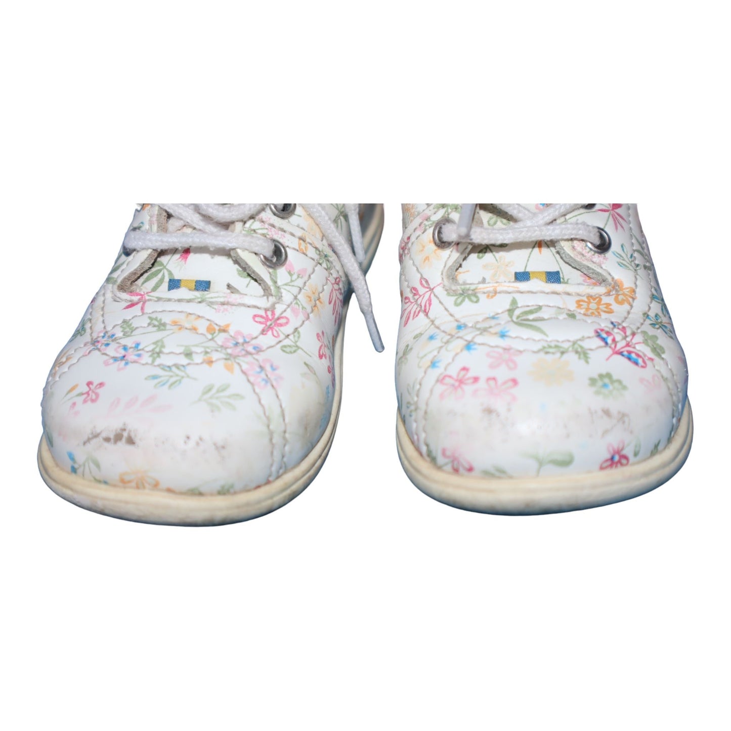 Blommiga Skor från från KAVAT - Storlek 22 (Innermått 13.5cm) - Vit