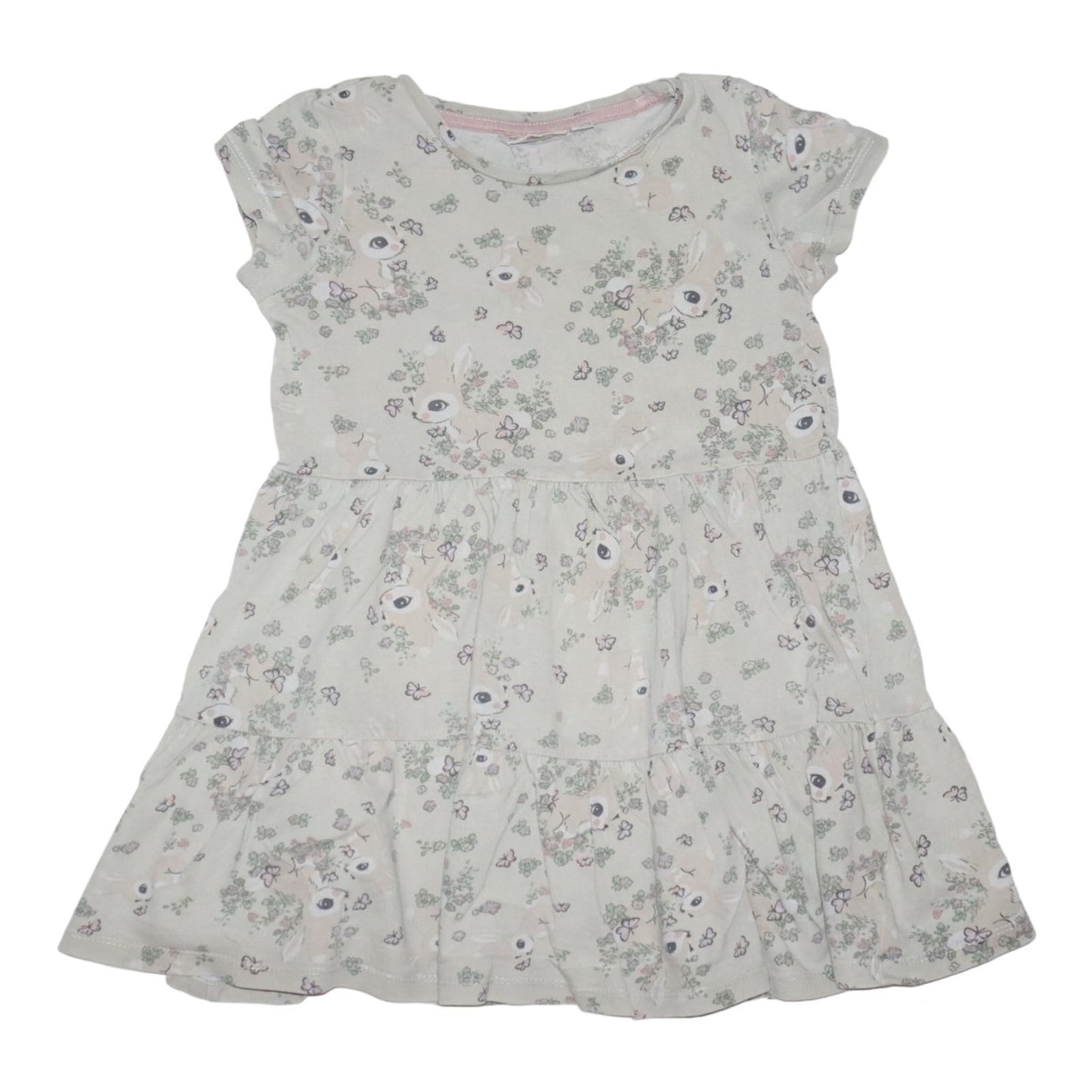 Kortärmad Klänning från KappAhl - Storlek 98/104 - Ljusgrön