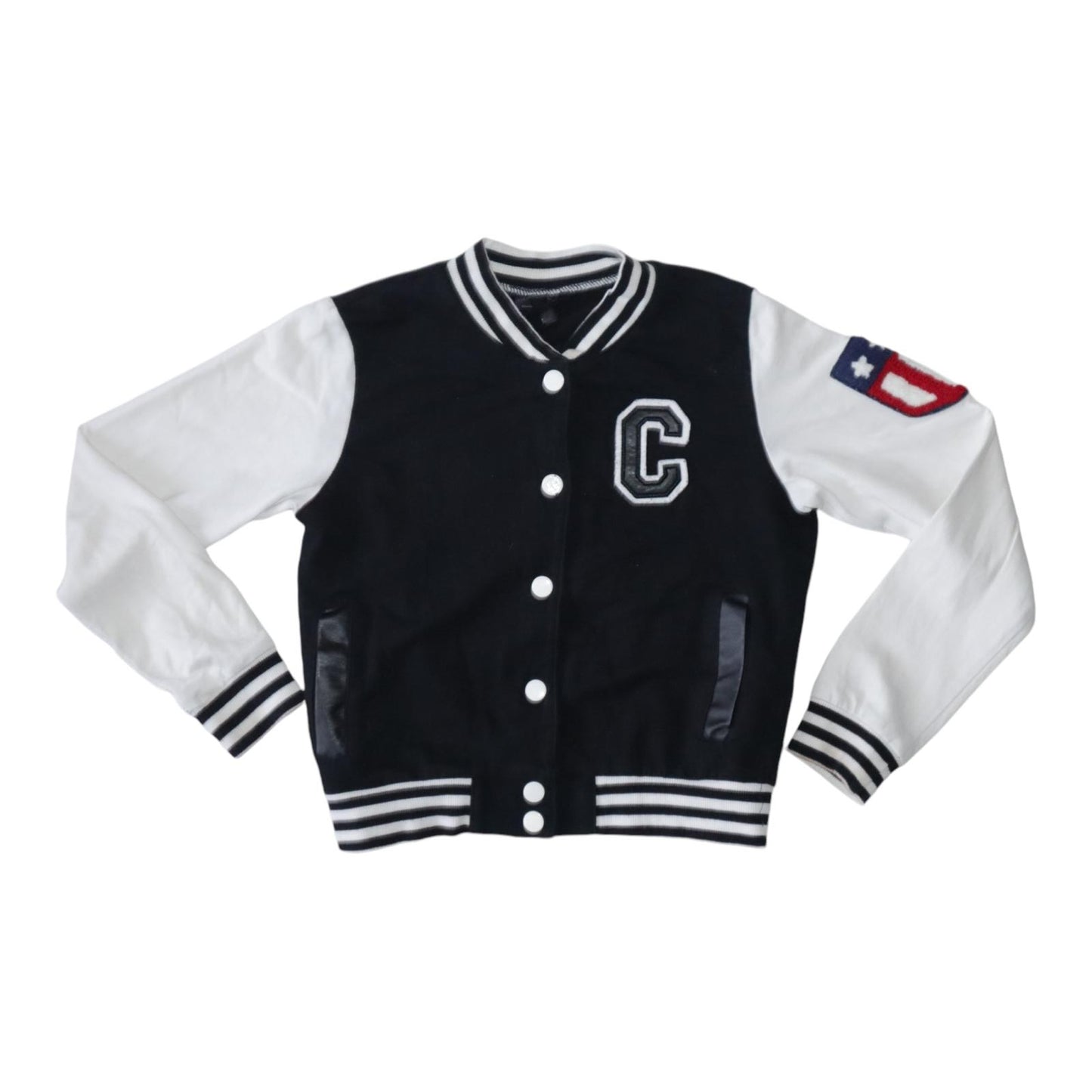 College Jacka från KappAhl - Storlek 134/140 - Svart & Vit