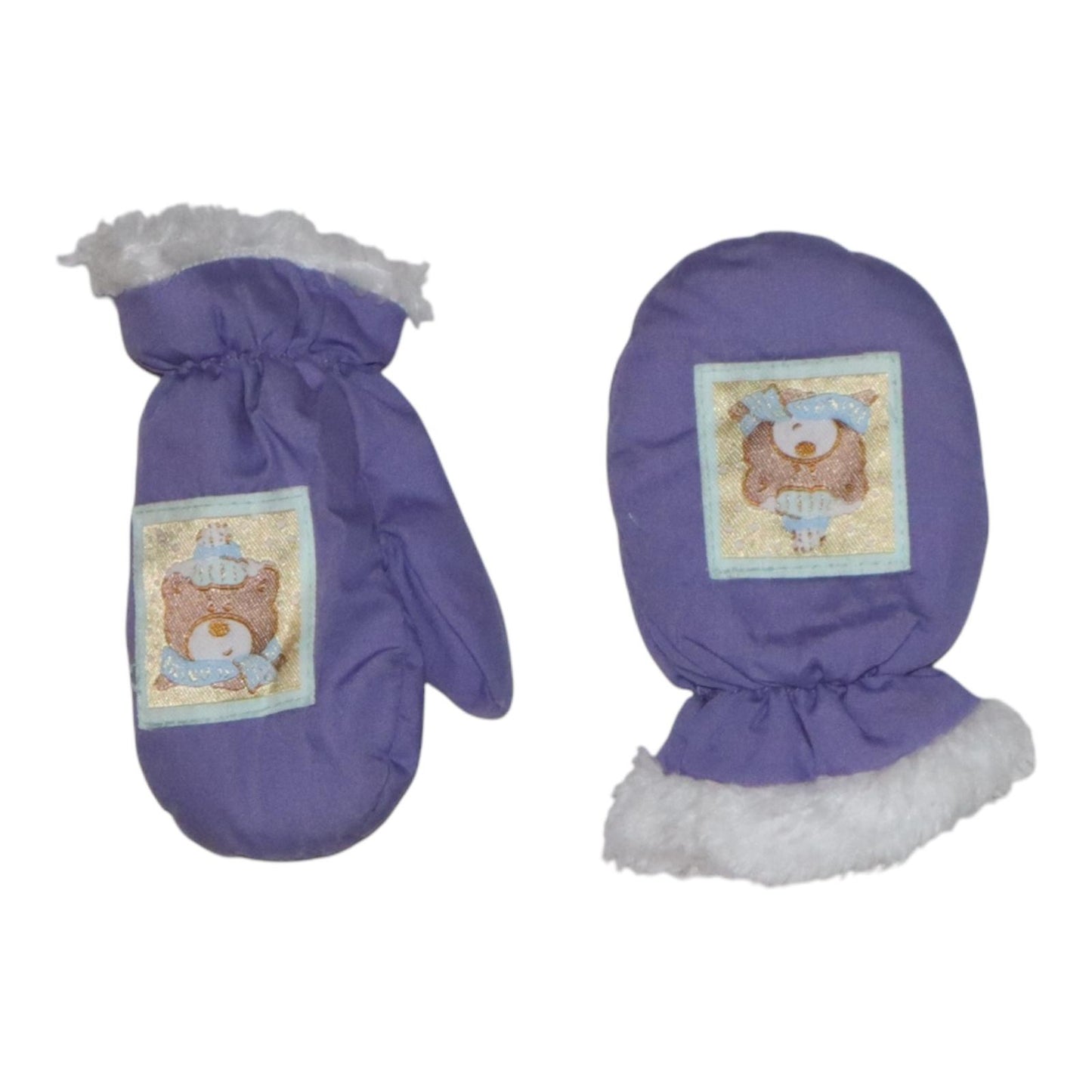 Fleecefodrade Vattentäta Vantar - Storlek 74/80 - Lila