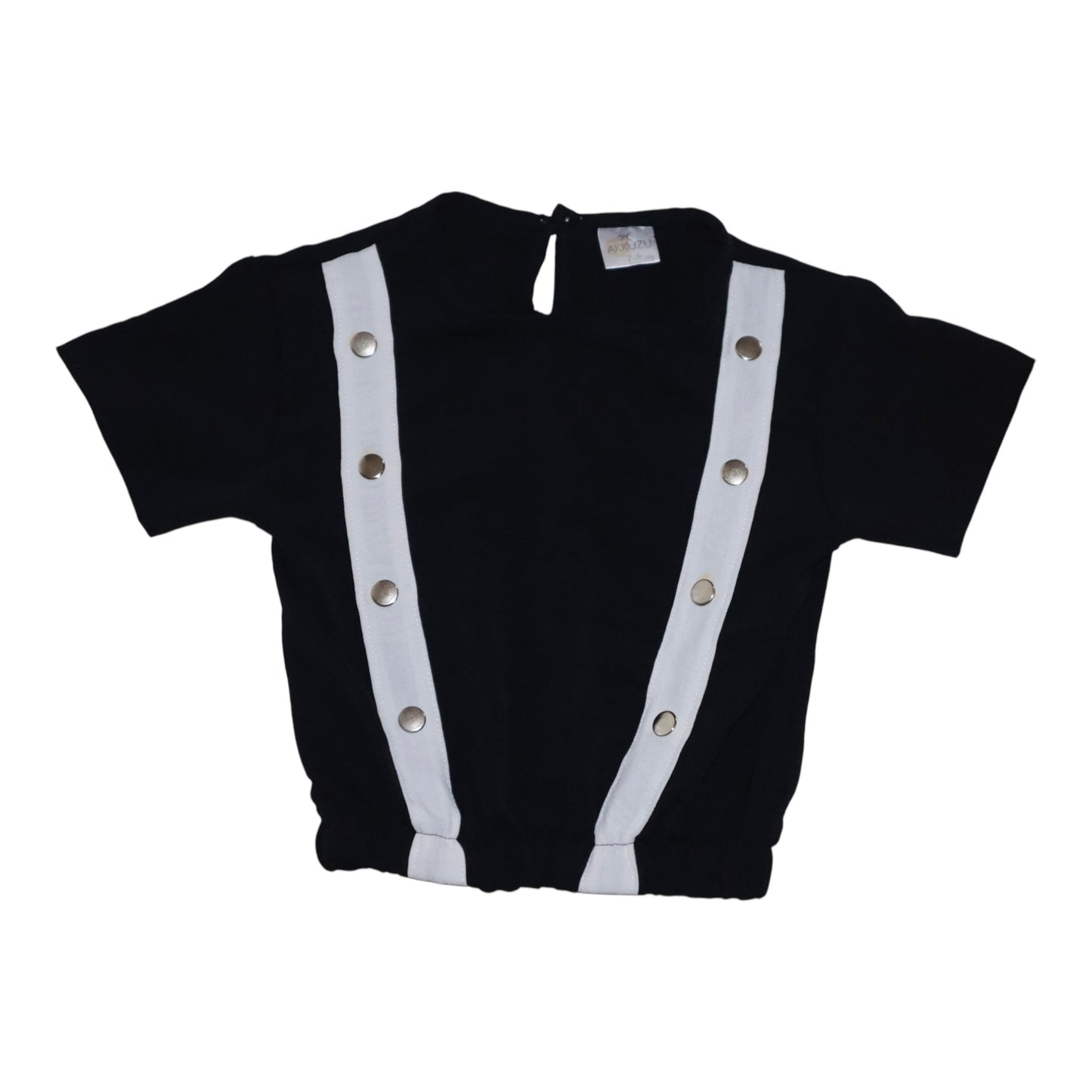 Kortärmad Blus - Storlek 128 - Svart