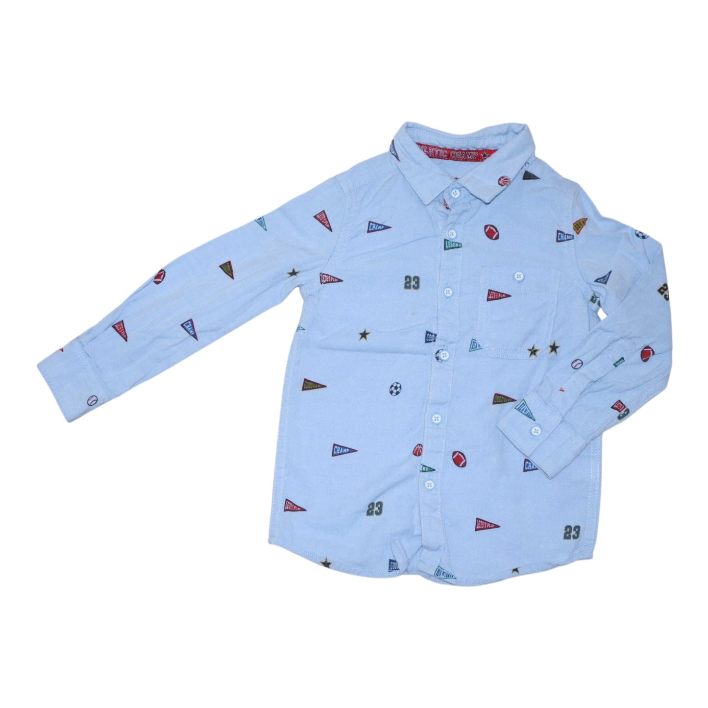 Långärmad Skjorta från max - Storlek 86 - Ljusblå