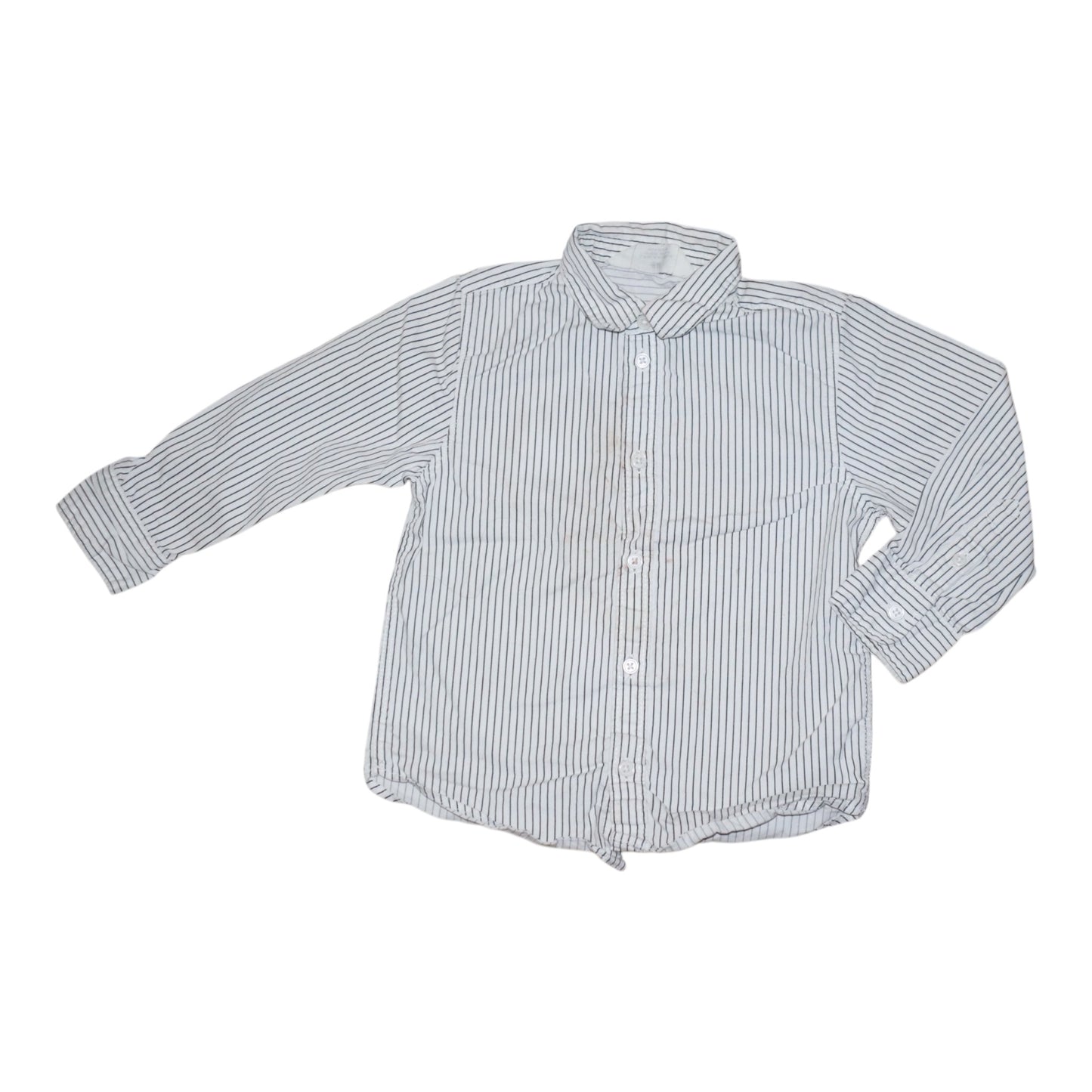 Långärmad Skjorta från H&M - Storlek 104 - Svart & Vit