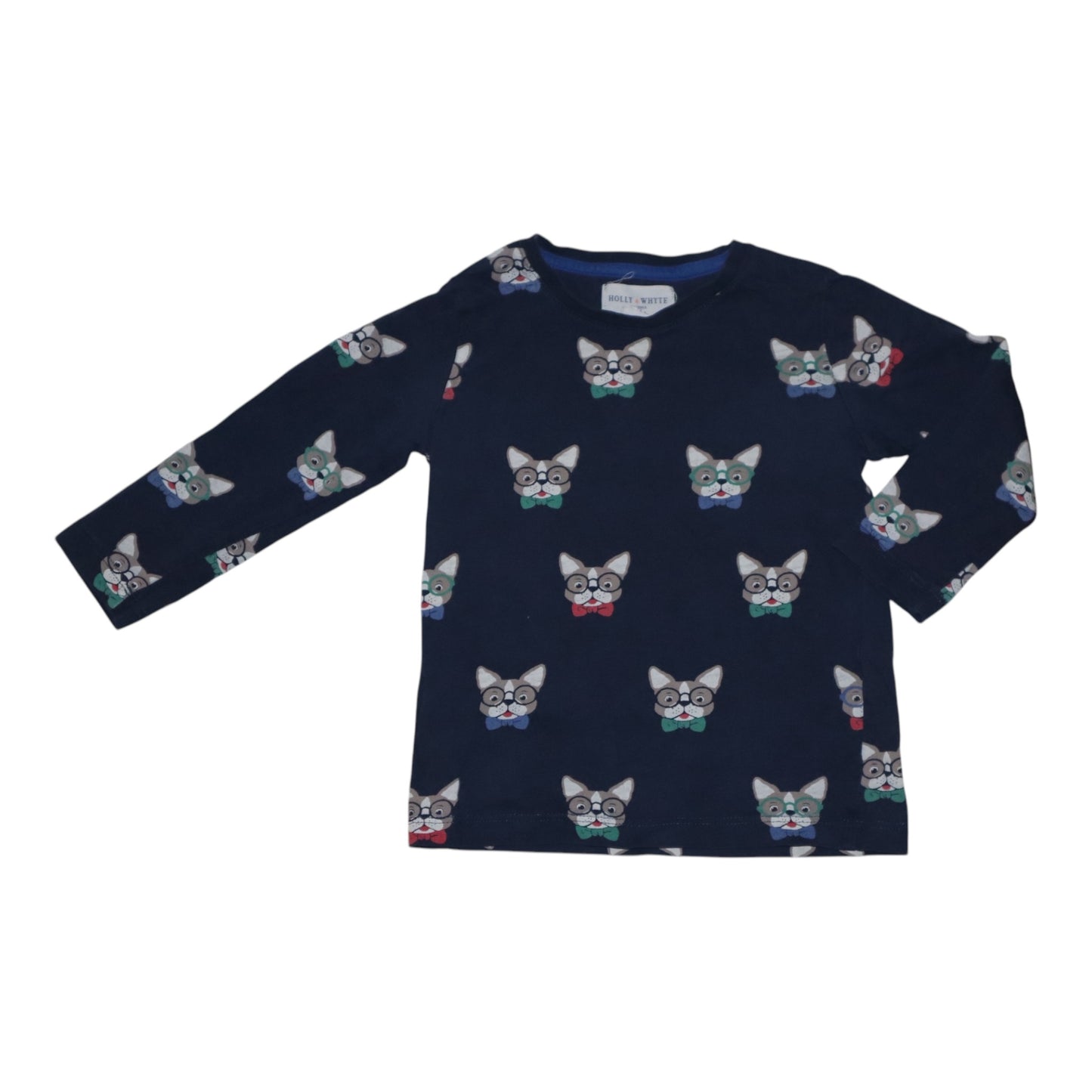 Långärmad T-shirt från HOLLY & WHYTE BY LINDEX - Storlek 92 - Mörkblå