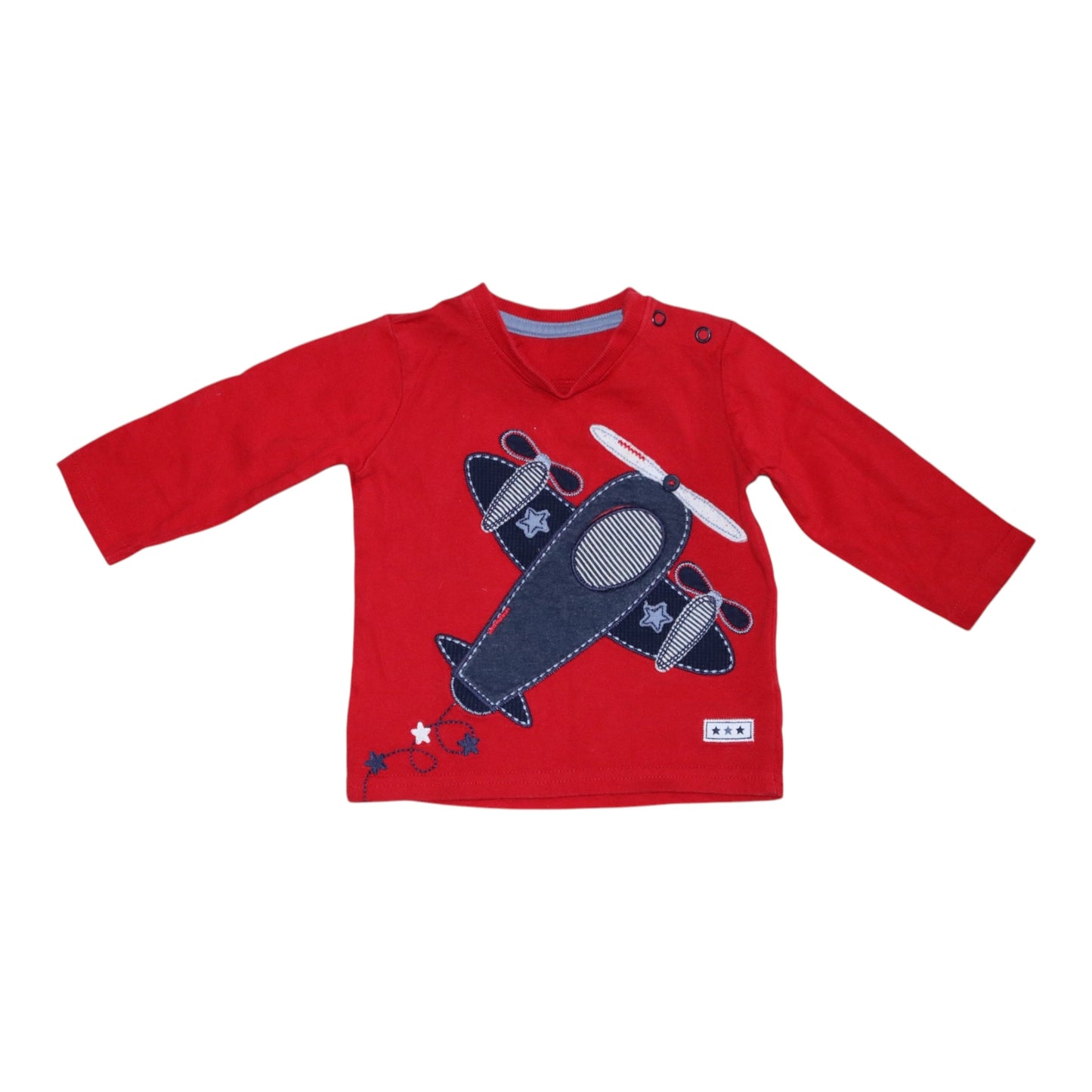 Långärmad T-shirt från George - Storlek 62/68 - Röd