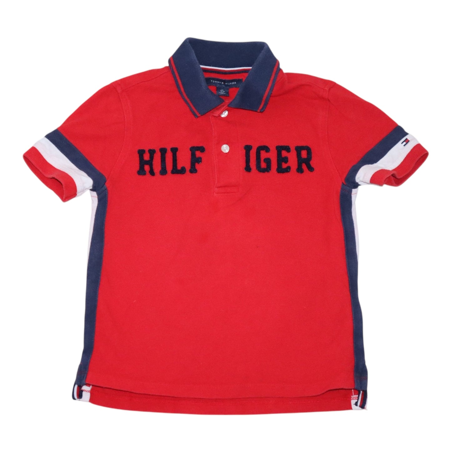 Kortärmad T-shirt från TOMMY HILFIGER- Storlek 110 - Röd
