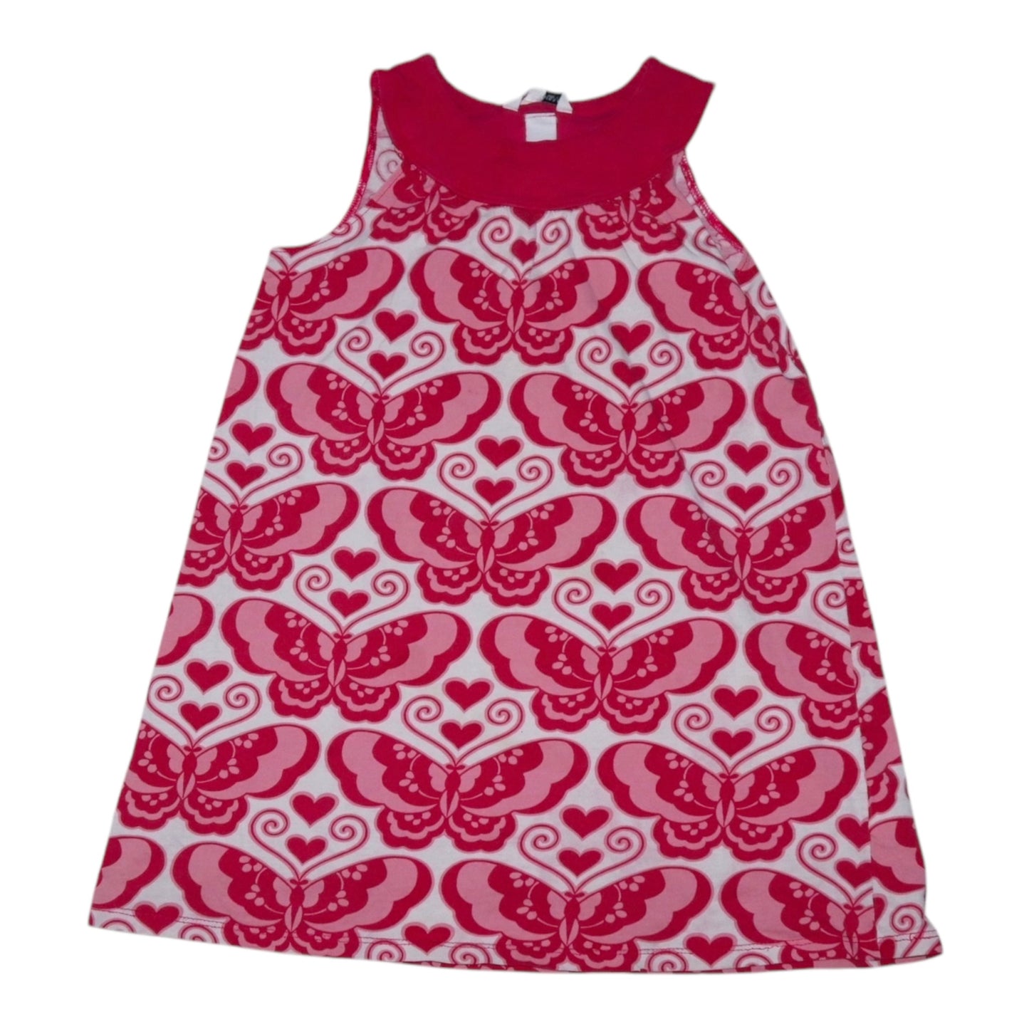 Kortärmad Klänning från H&M - Storlek 122/128 - Röd (White)