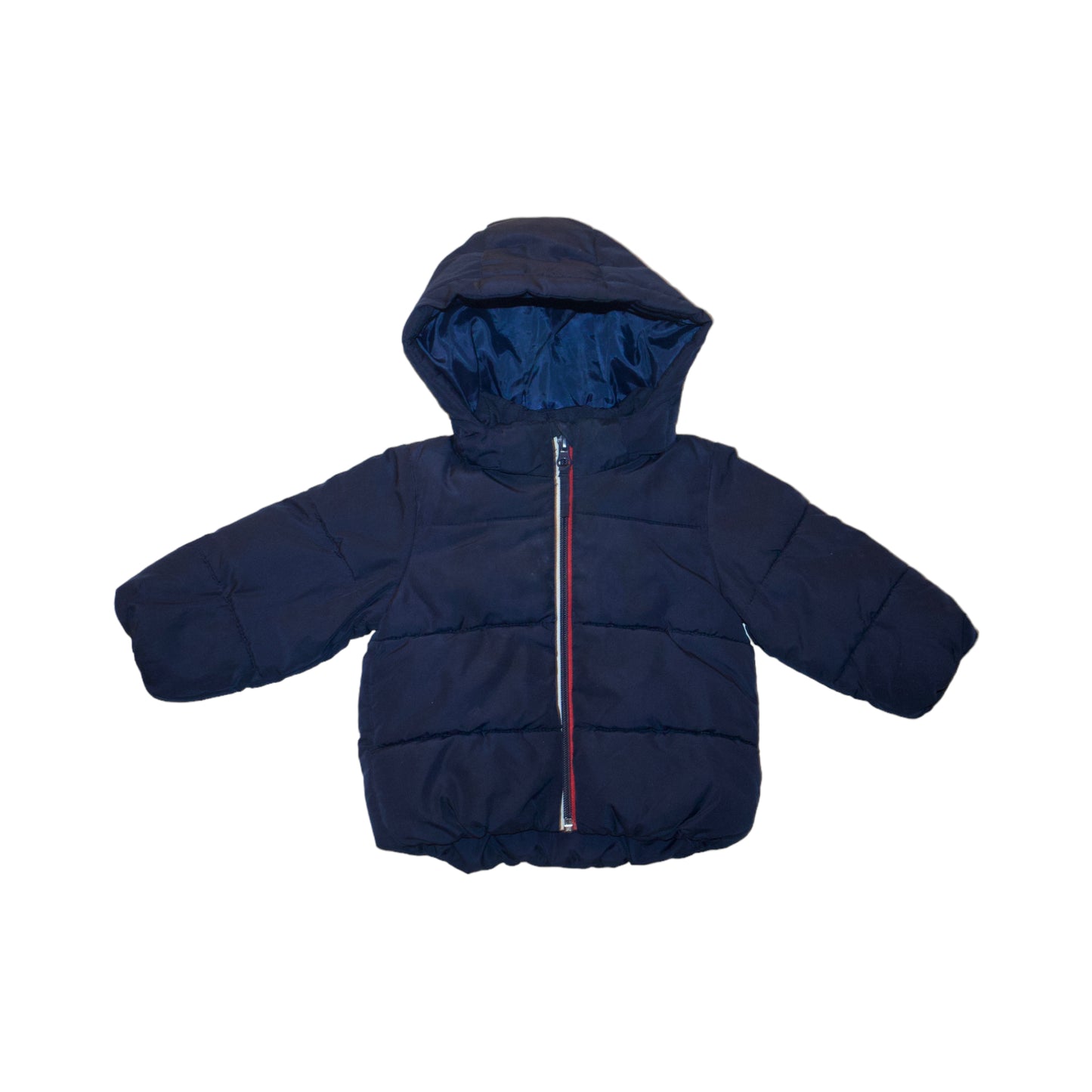 Vadderad Jacka med luva från H&M - Storlek 74 - Blå