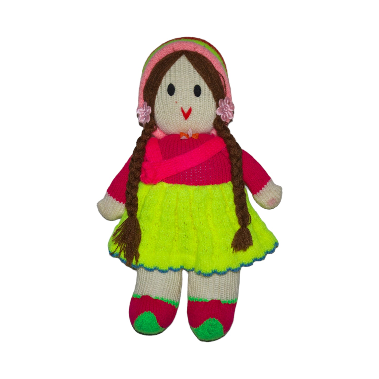 Mjuk Docka - 30cm - Rosa & Gul