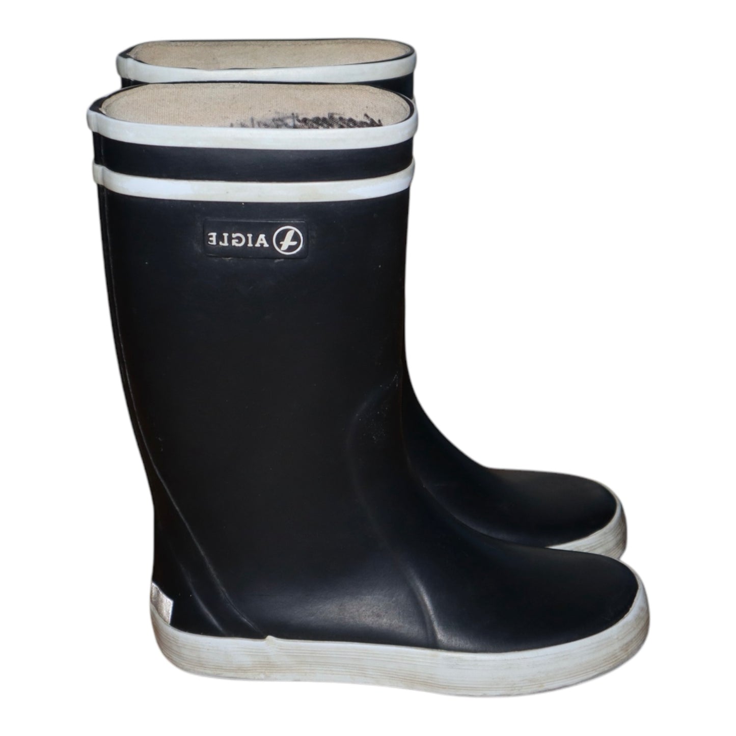 Ofodrade Gummistövlar från AIGLE - Storlek 30 ( Innermått 19.5 cm) - Svart & Vit