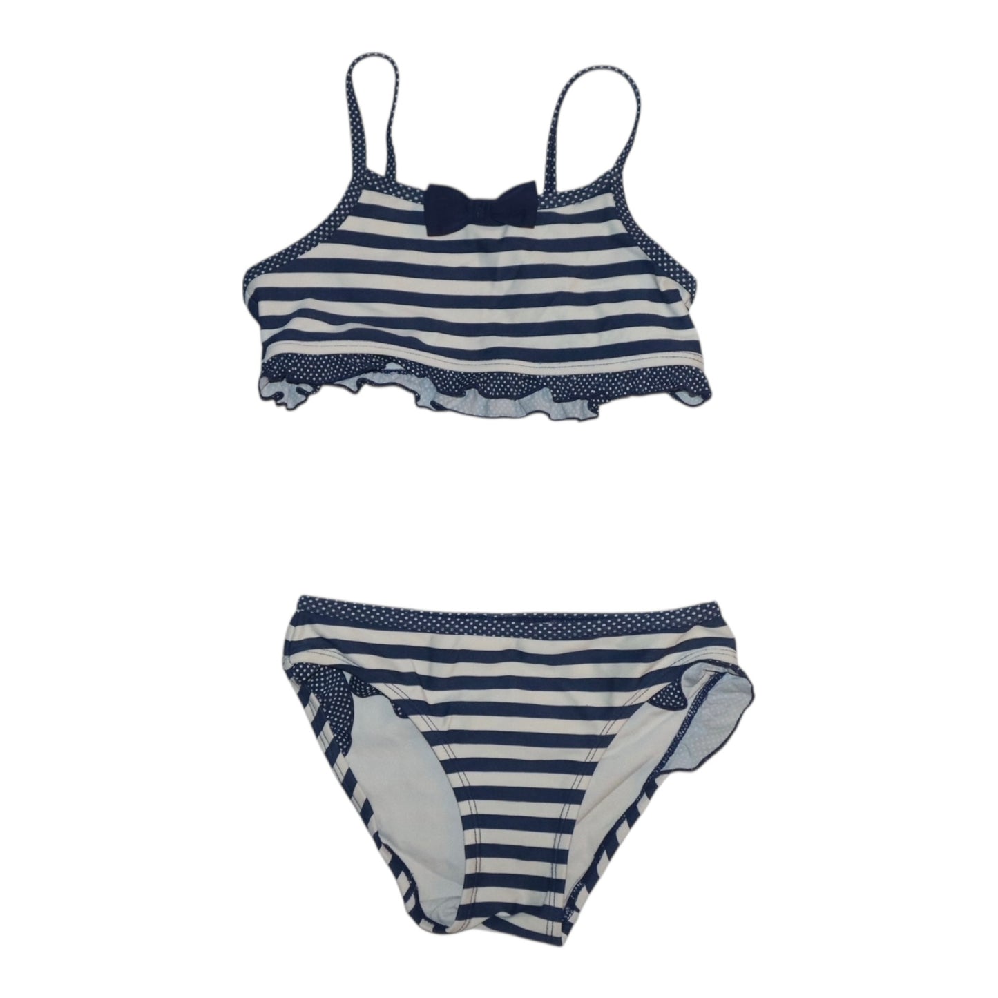 2-Delad Baddräkt från H&M - Storlek 110/116 - Mörkblå & Vit