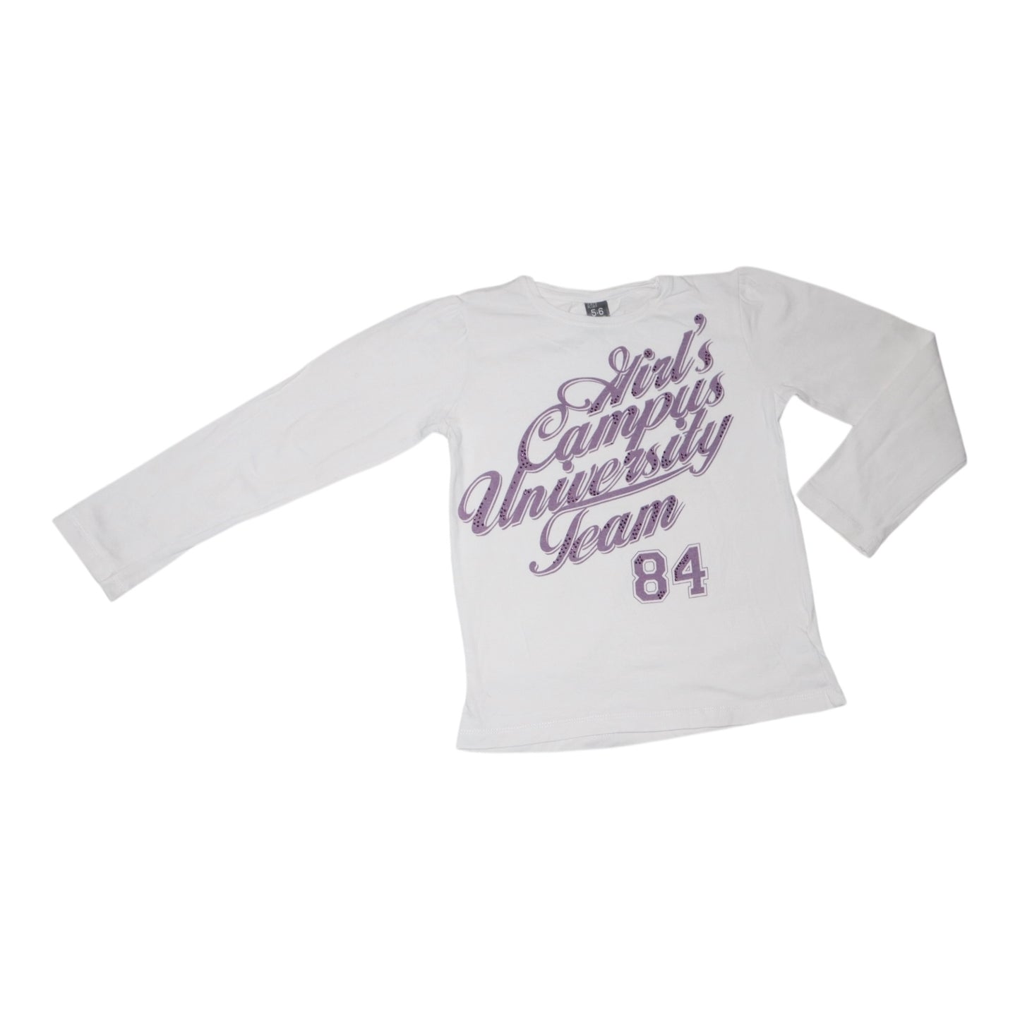 Långärmad T-shirt från Zara Kids - Storlek 118 - Vit