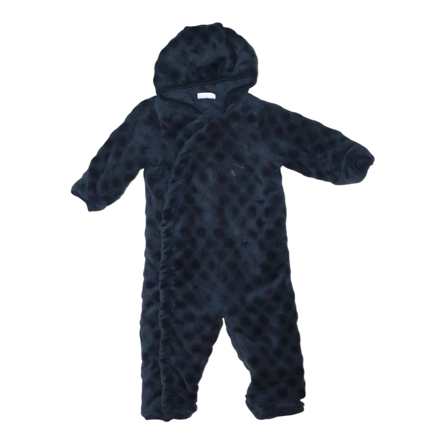 Fluffig / Fleeceoverall från LINDEX - Storlek 74 - Mörkblå