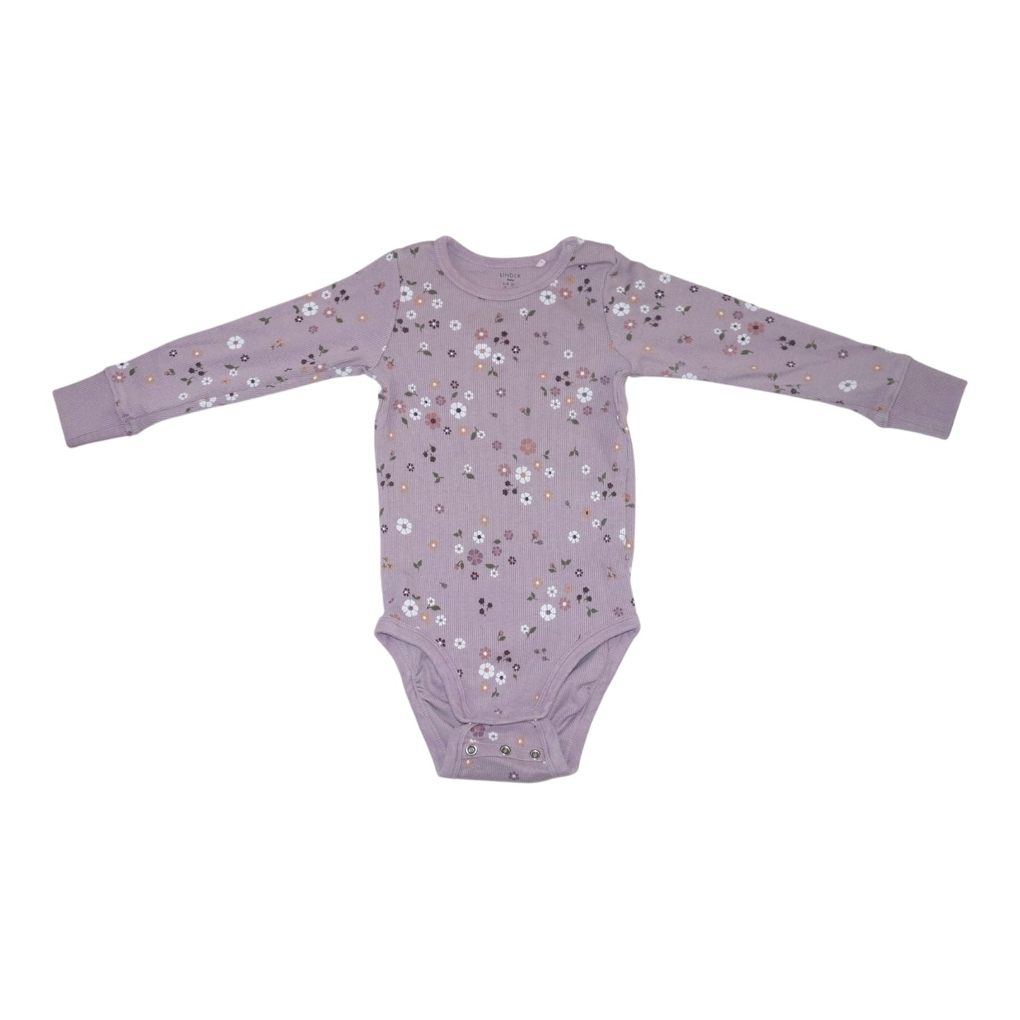 Långärmad Body från LINDEX - Storlek 86 - Ljuslila