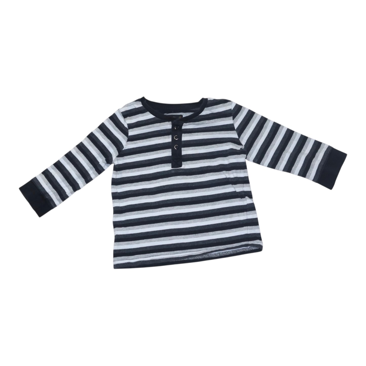 Långärmad T-shirt från Baby Skill - Storlek 86 - Svart & Vit