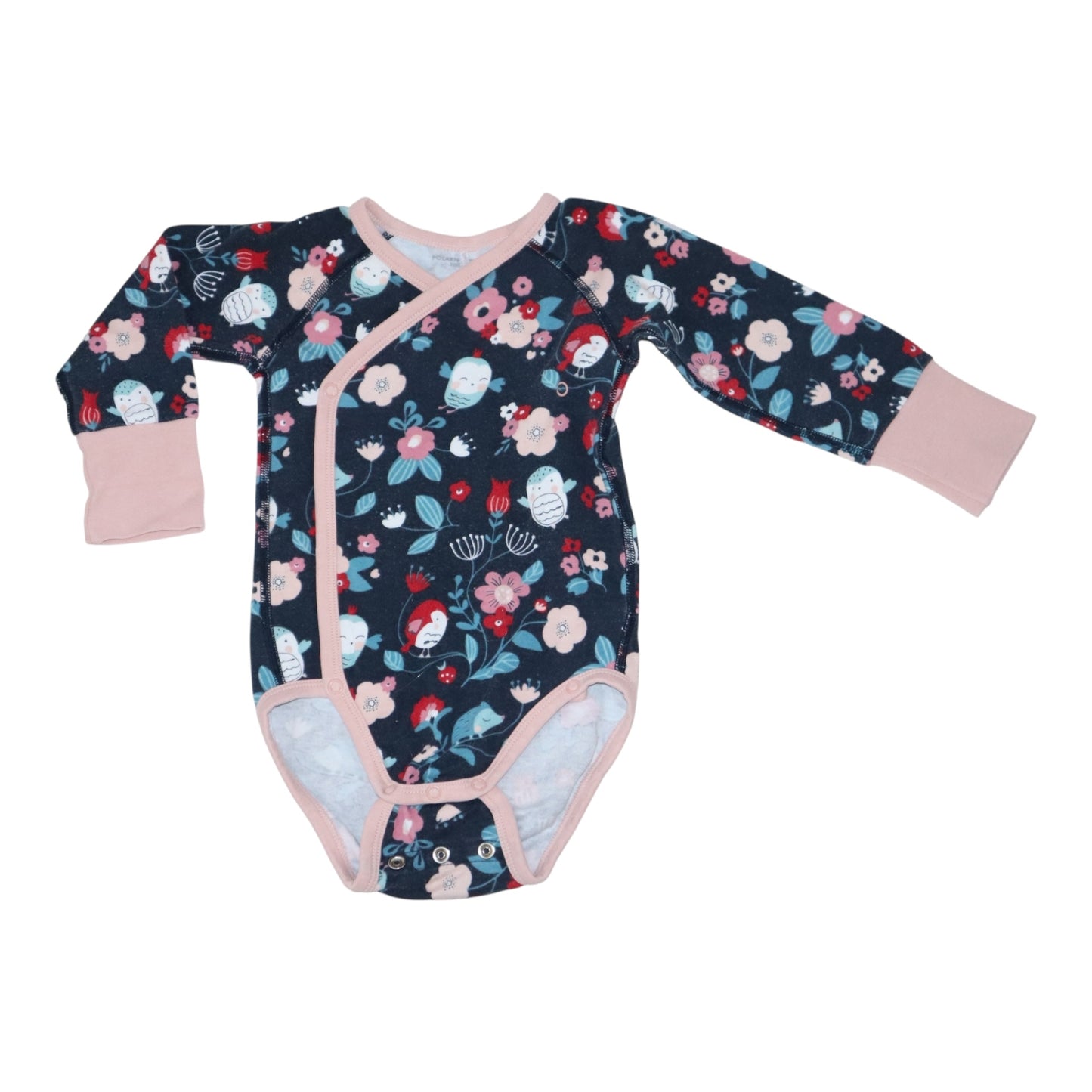 Långärmad Omlottbody från POLARN O. PYRET - Storlek 68 - Mörkblå (Multi)