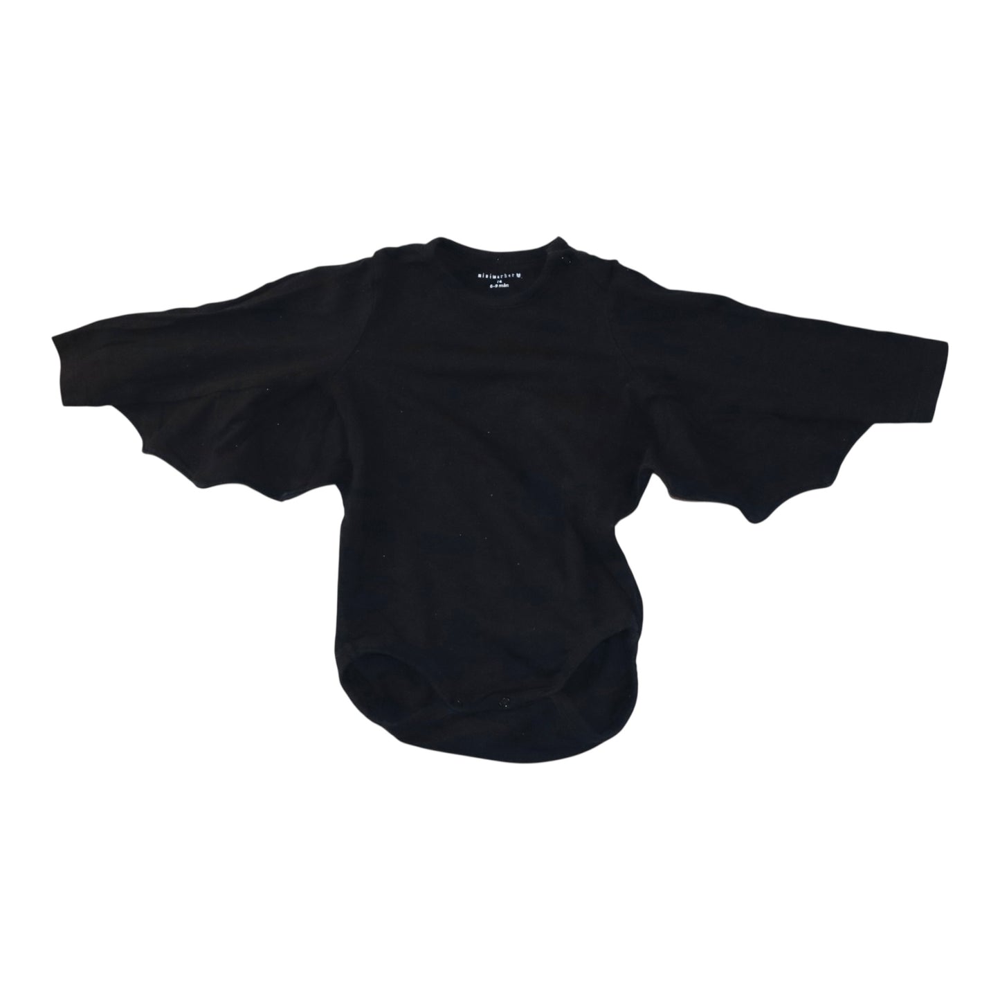 Långärmad Body från minimarket - Storlek 74 - Svart