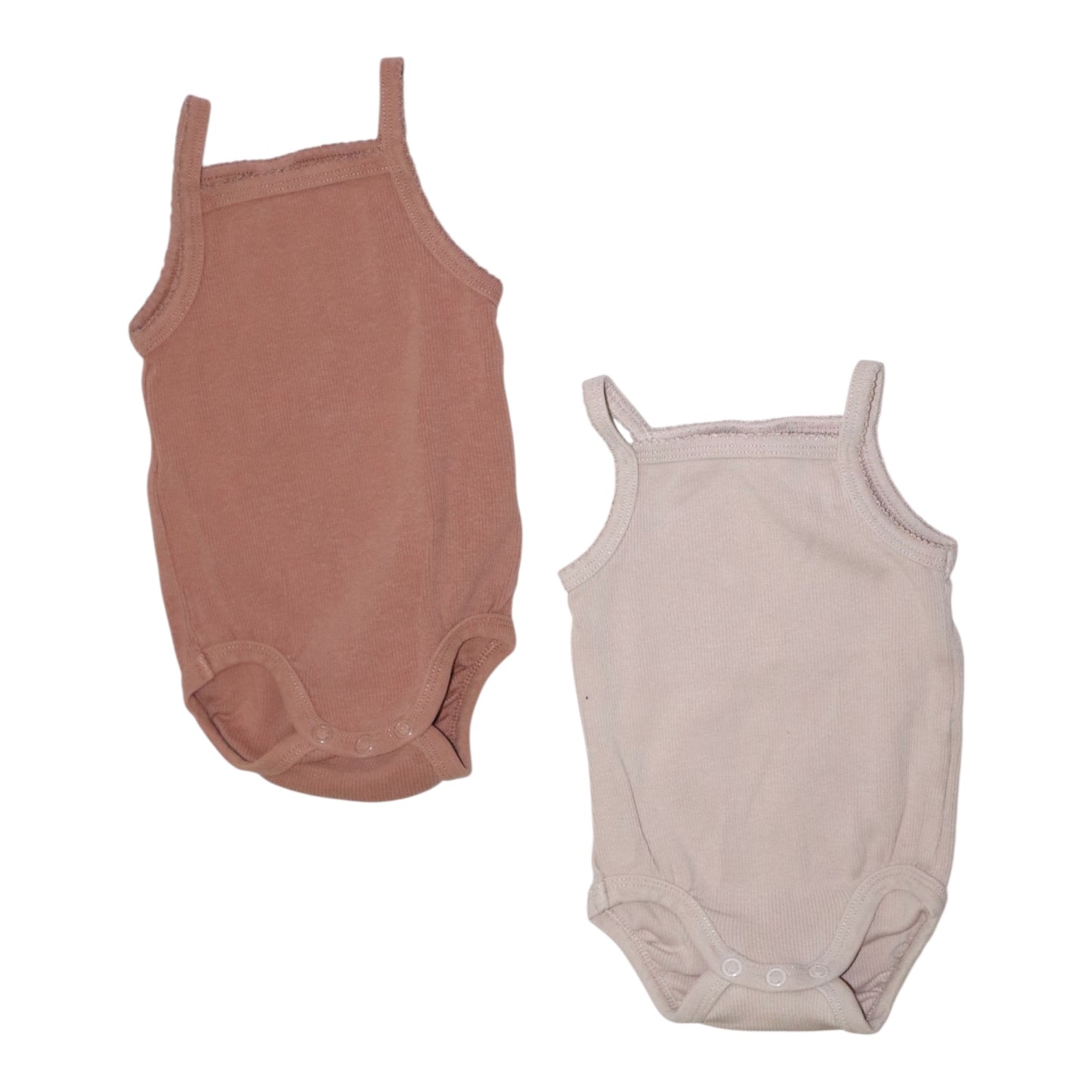 Linne Body (2 Pack) från H&M - Storlek 62 - Brun & Beige