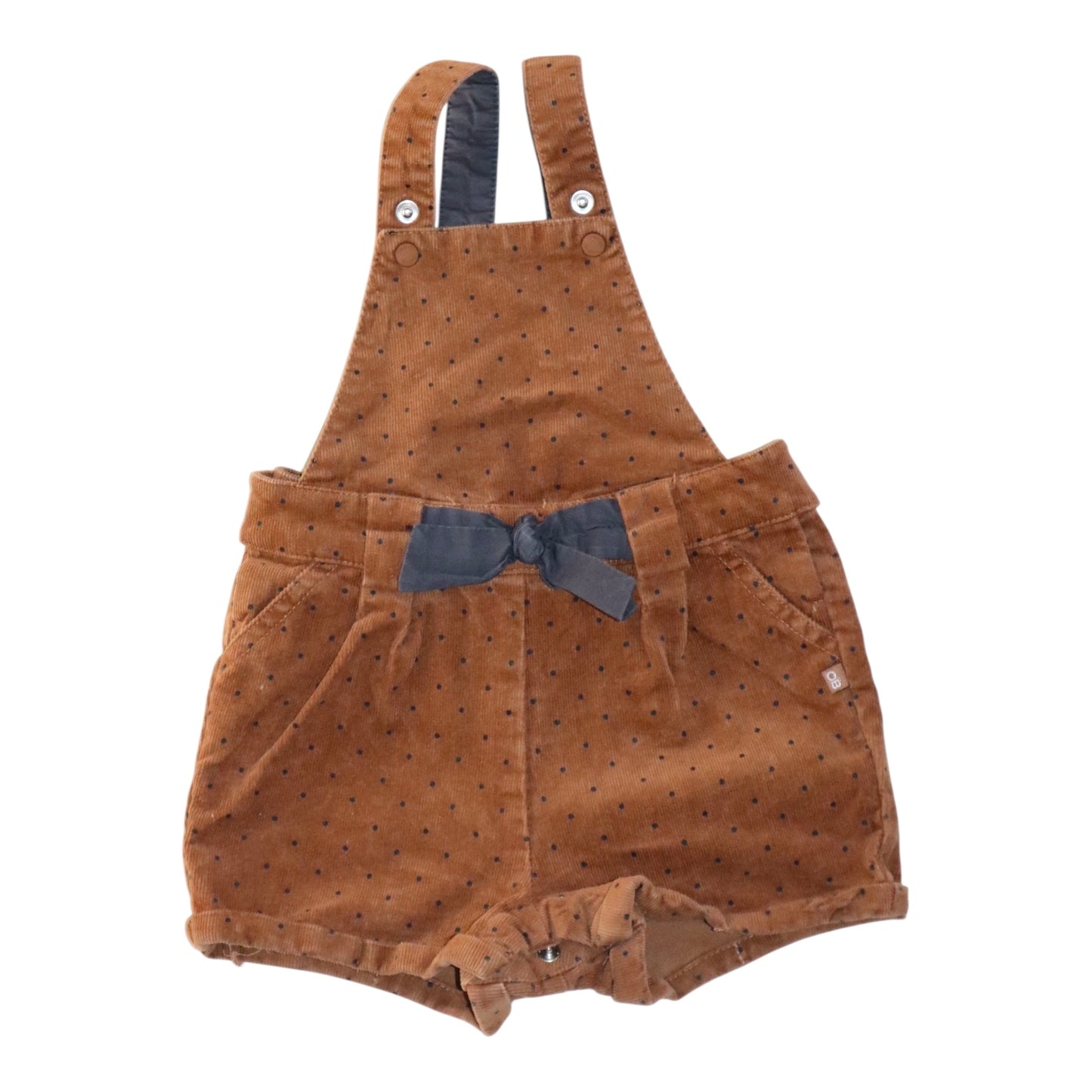 Shorts med Hängslen från OBaiBi - Storlek 74 - Brun