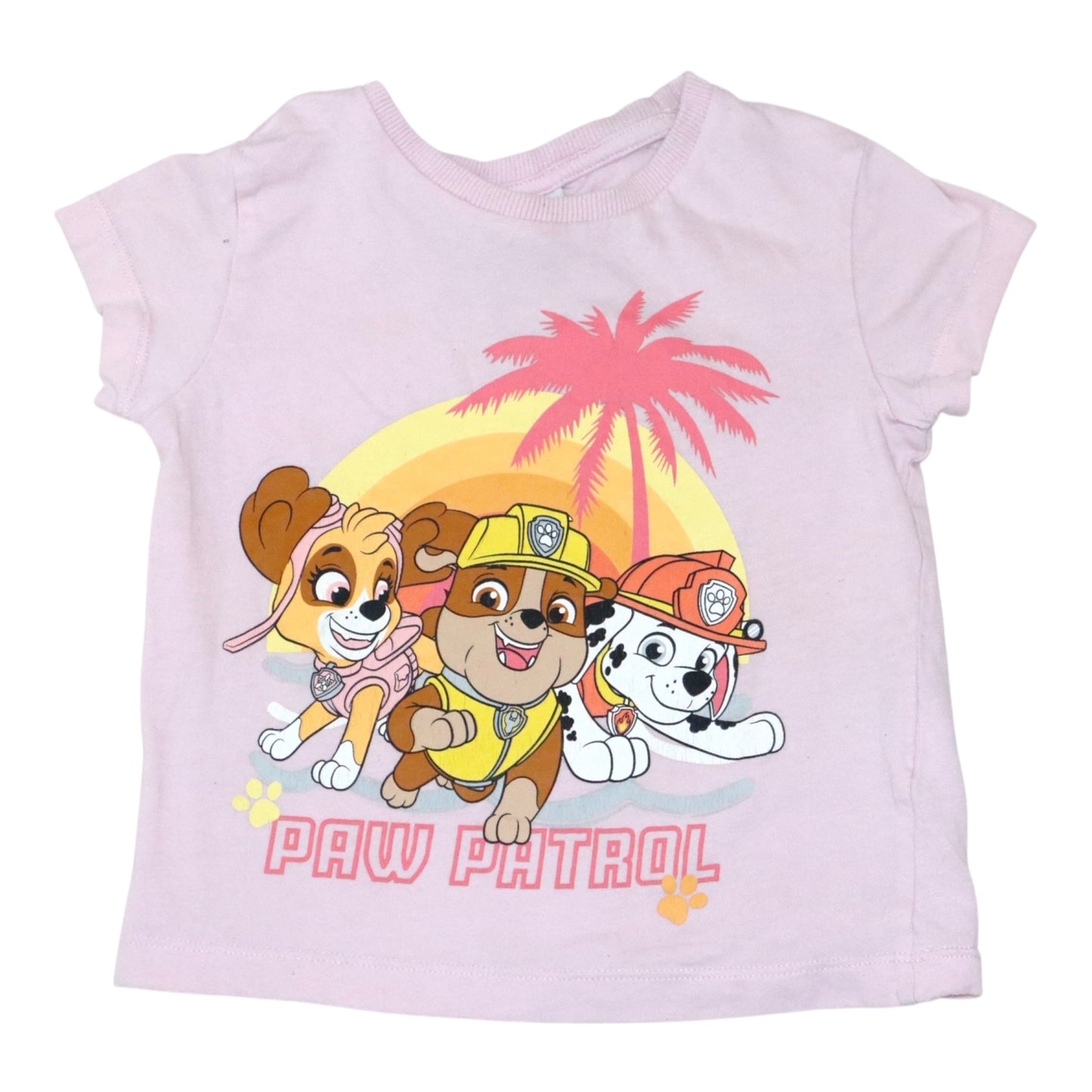 Kortärmad T-shirt från nickelodeon - Storlek 86/92 - Ljusrosa
