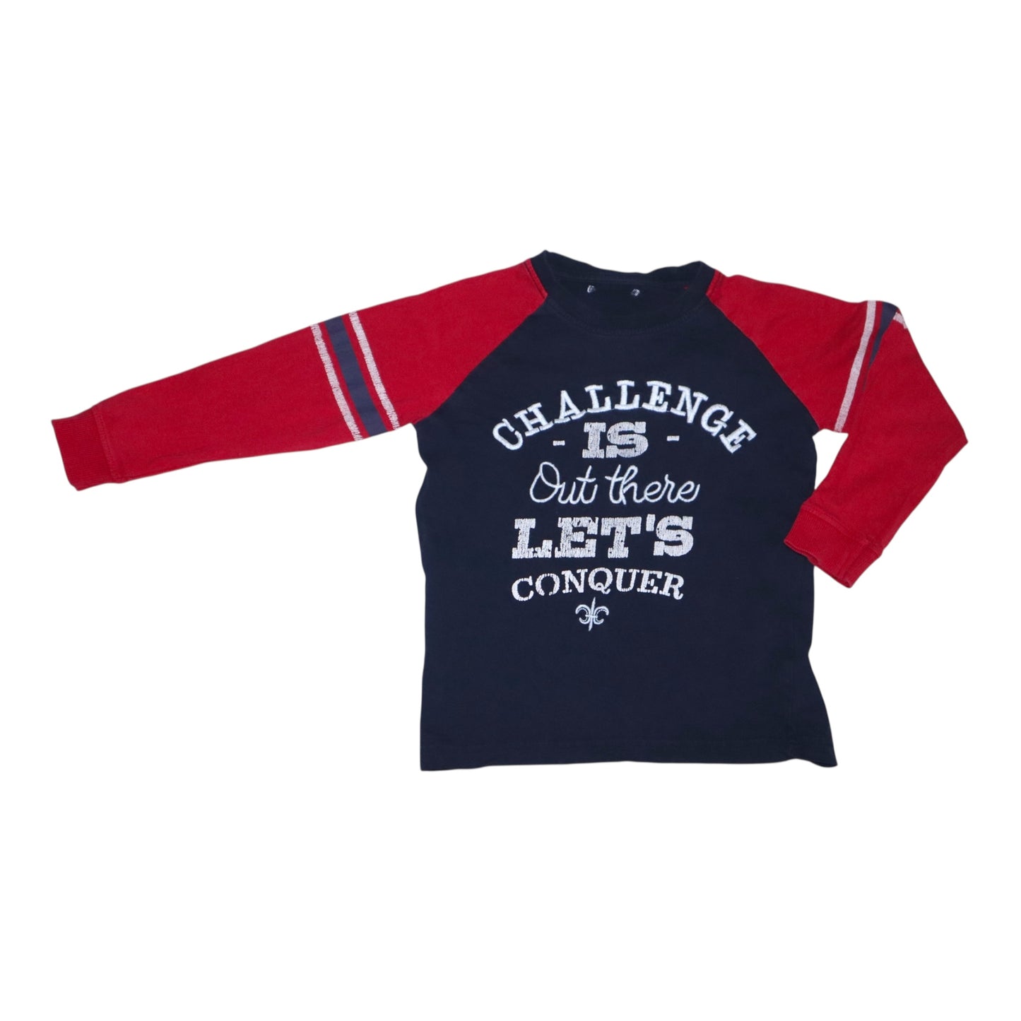 Tröja - Storlek 98 - Mörkblå & Röd