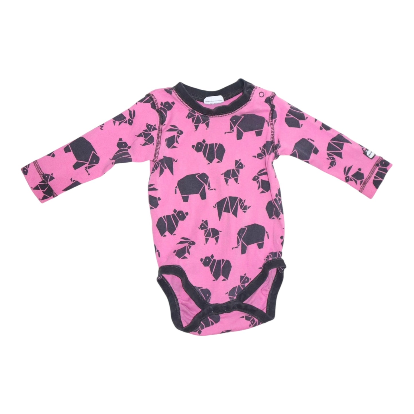 Långärmad Body från KappAhl - Storlek 68 - Rosa