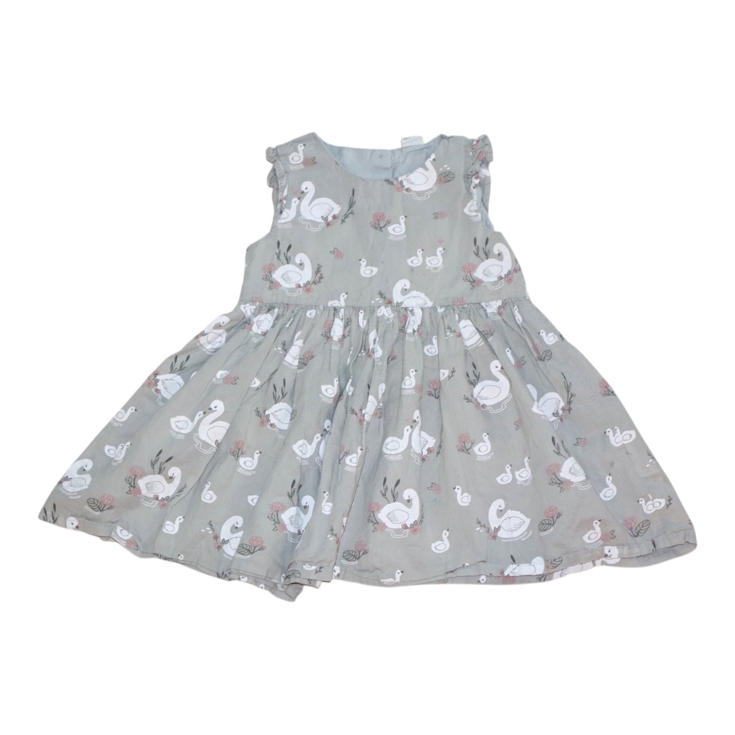 Kortärmad Klänning från H&M - Storlek 92 - Ljusgrön