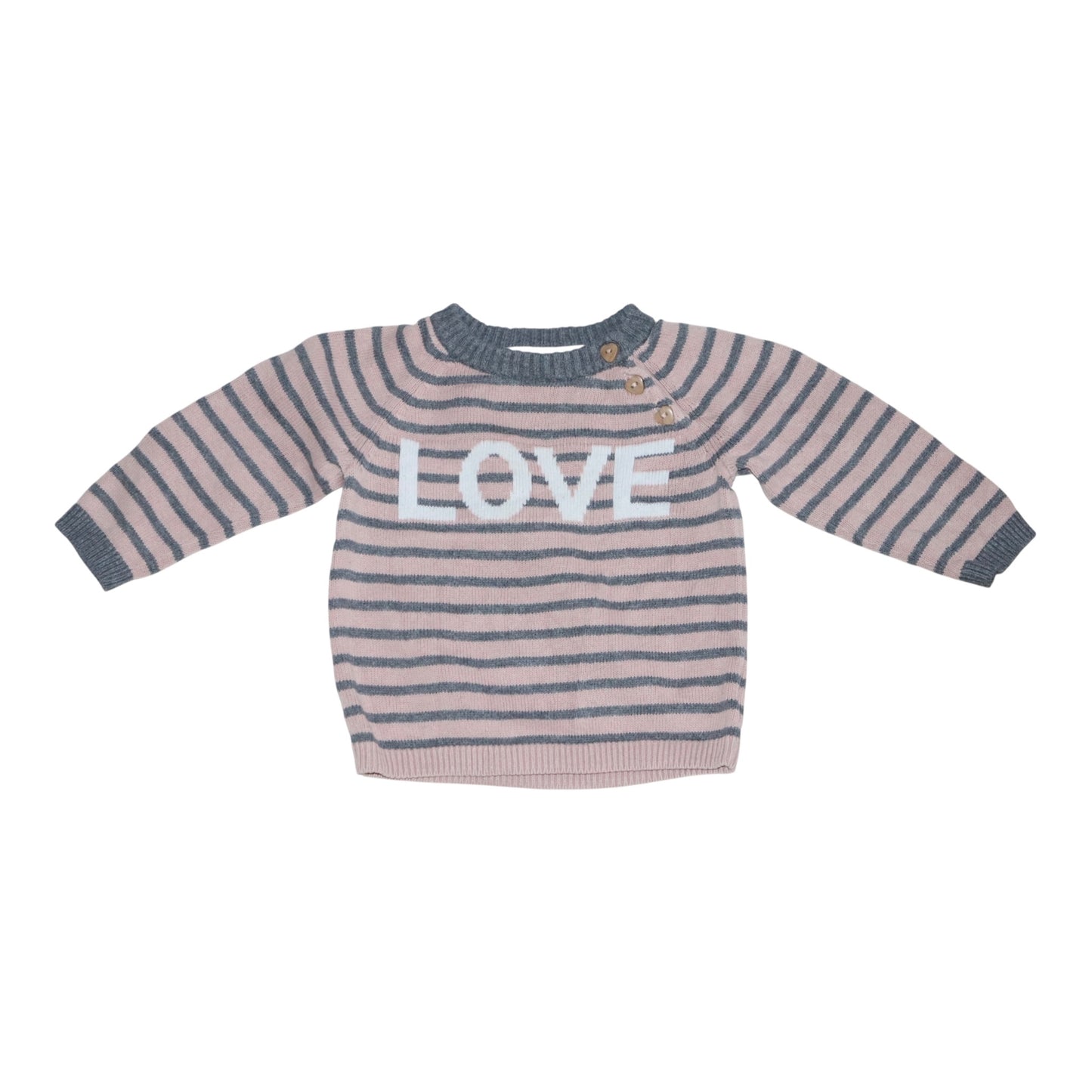 Tröja från H&M - Storlek 68 - Rosa & Grå