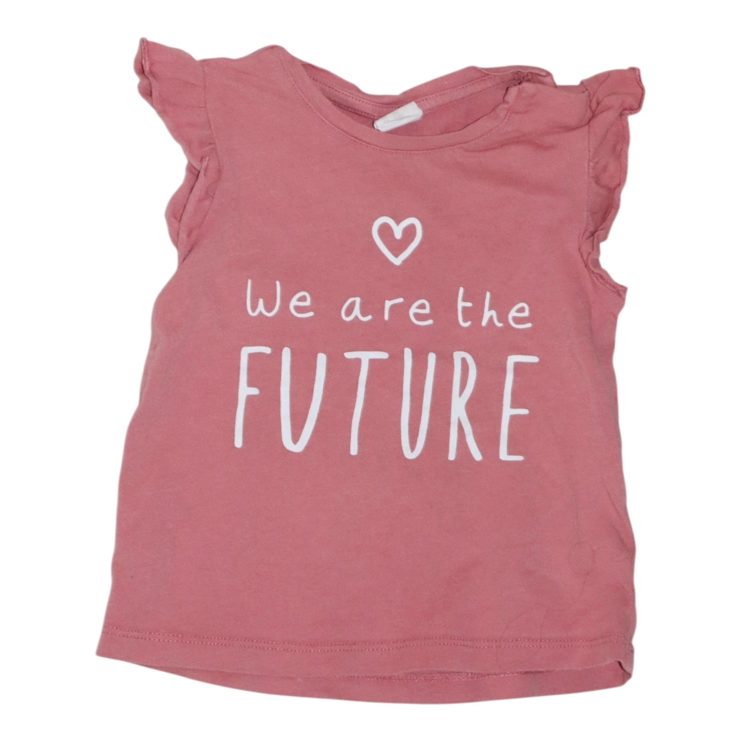 Kortärmad T-shirt från H&M - Storlek 68 - Rosa