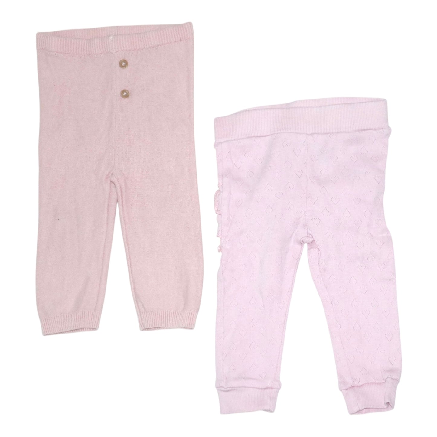 Byxor (2 Pack) från H&M & Cubus - Storlek 68 - Ljusrosa