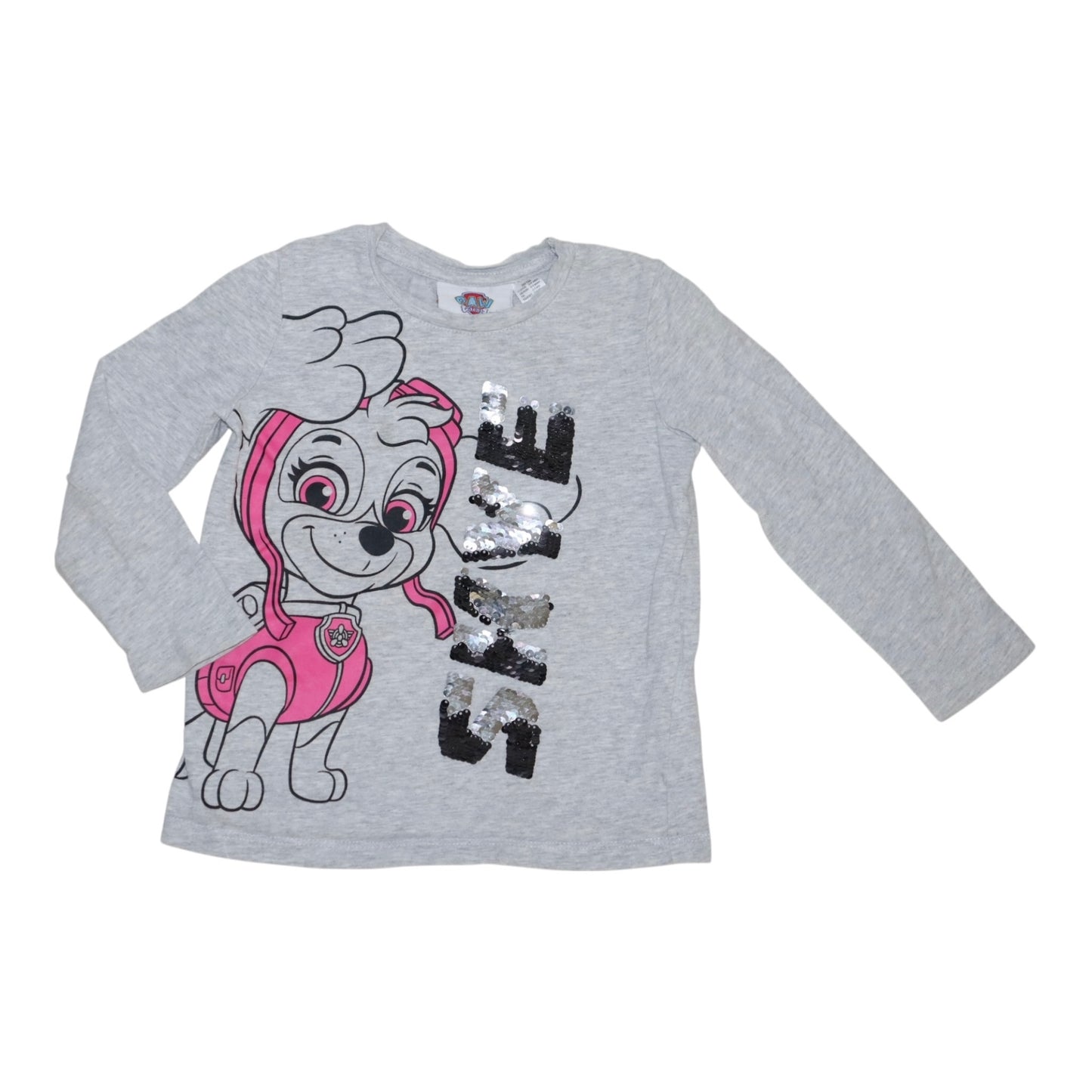 Långärmad T-shirt från nickelodeon - Storlek 98/104 - Ljusgrå