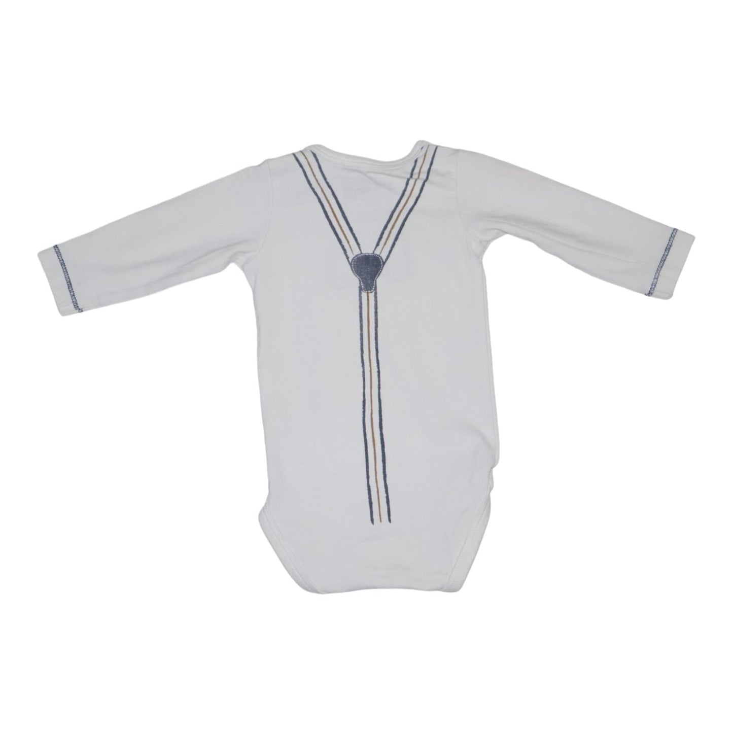 Långärmad Body från name it - Storlek 62 - Vit